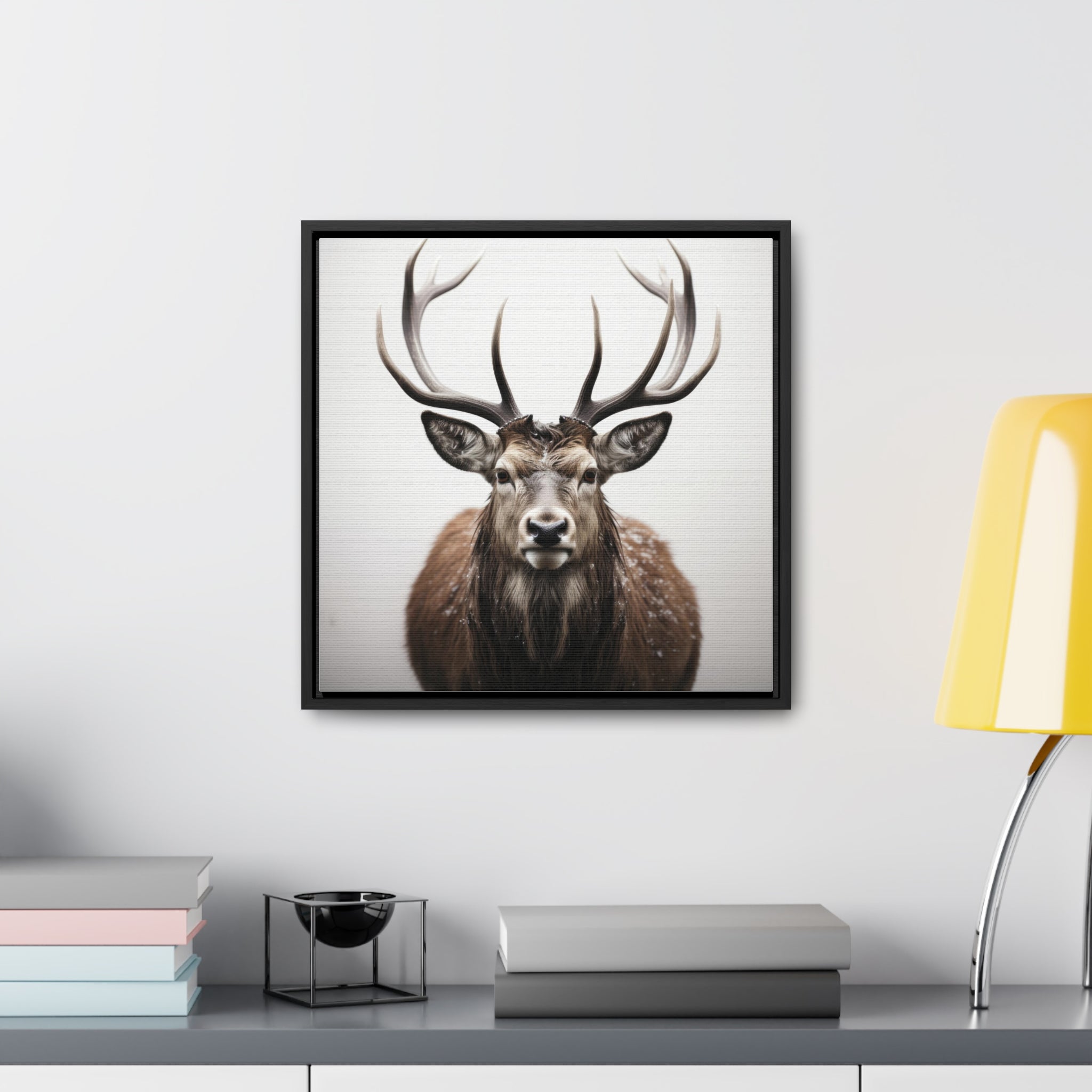 Deer | Gallery Canvas Wraps, Square Frame