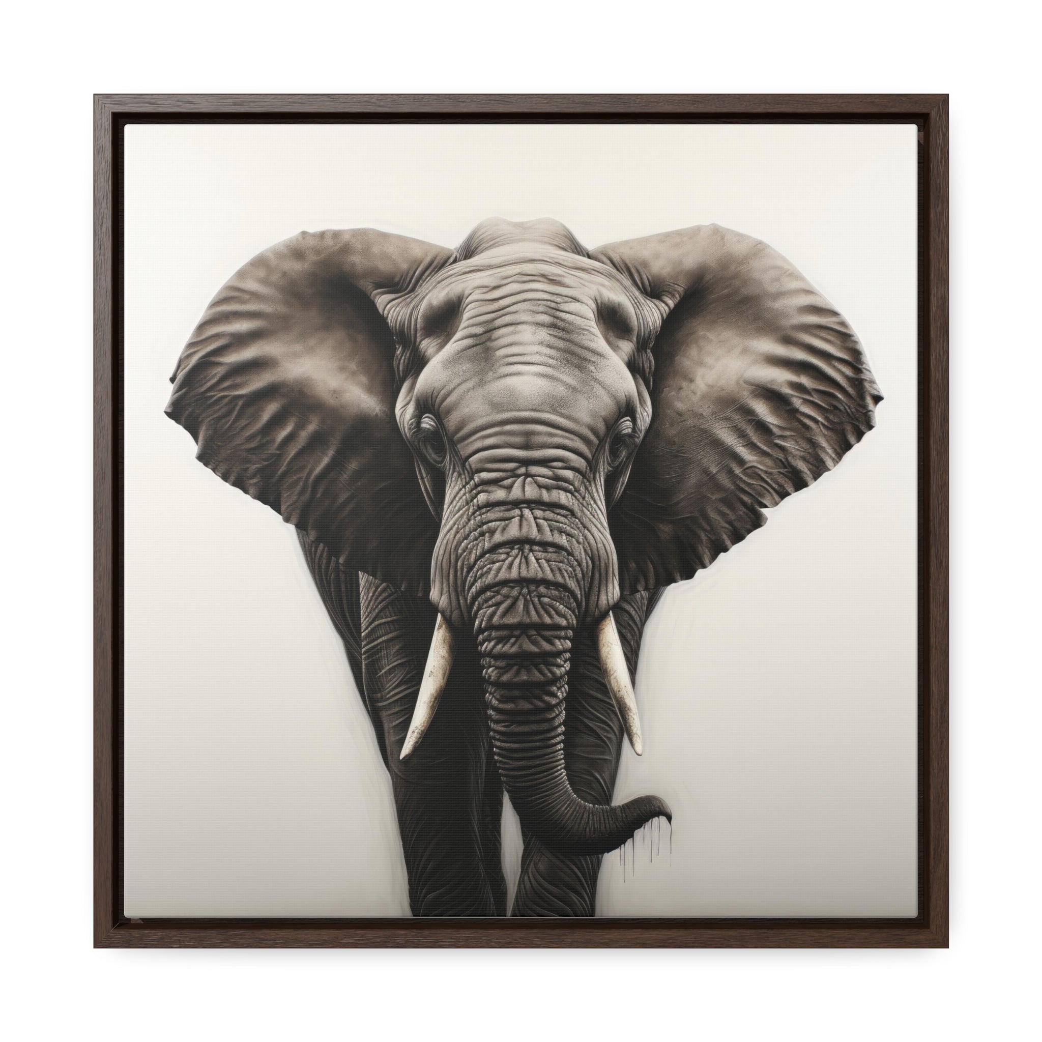Elephant | Gallery Canvas Wraps, Square Frame