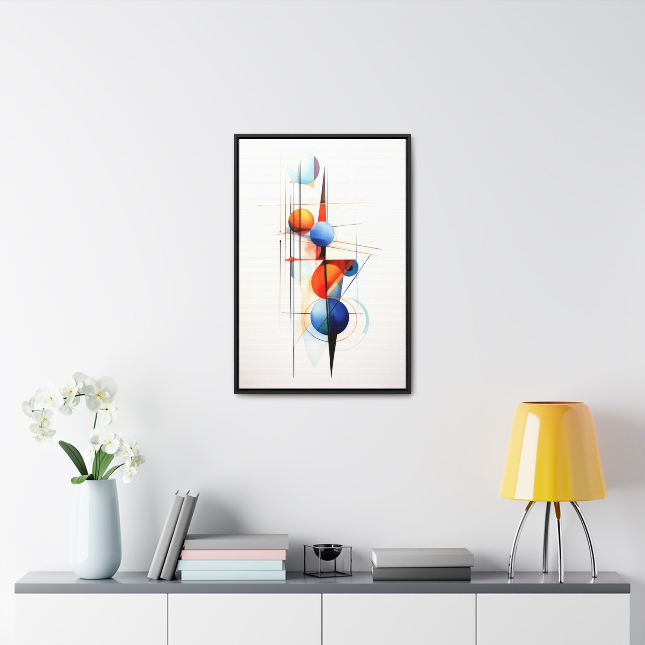 Geometric Abstract |Gallery Canvas Wraps, Vertical Frame