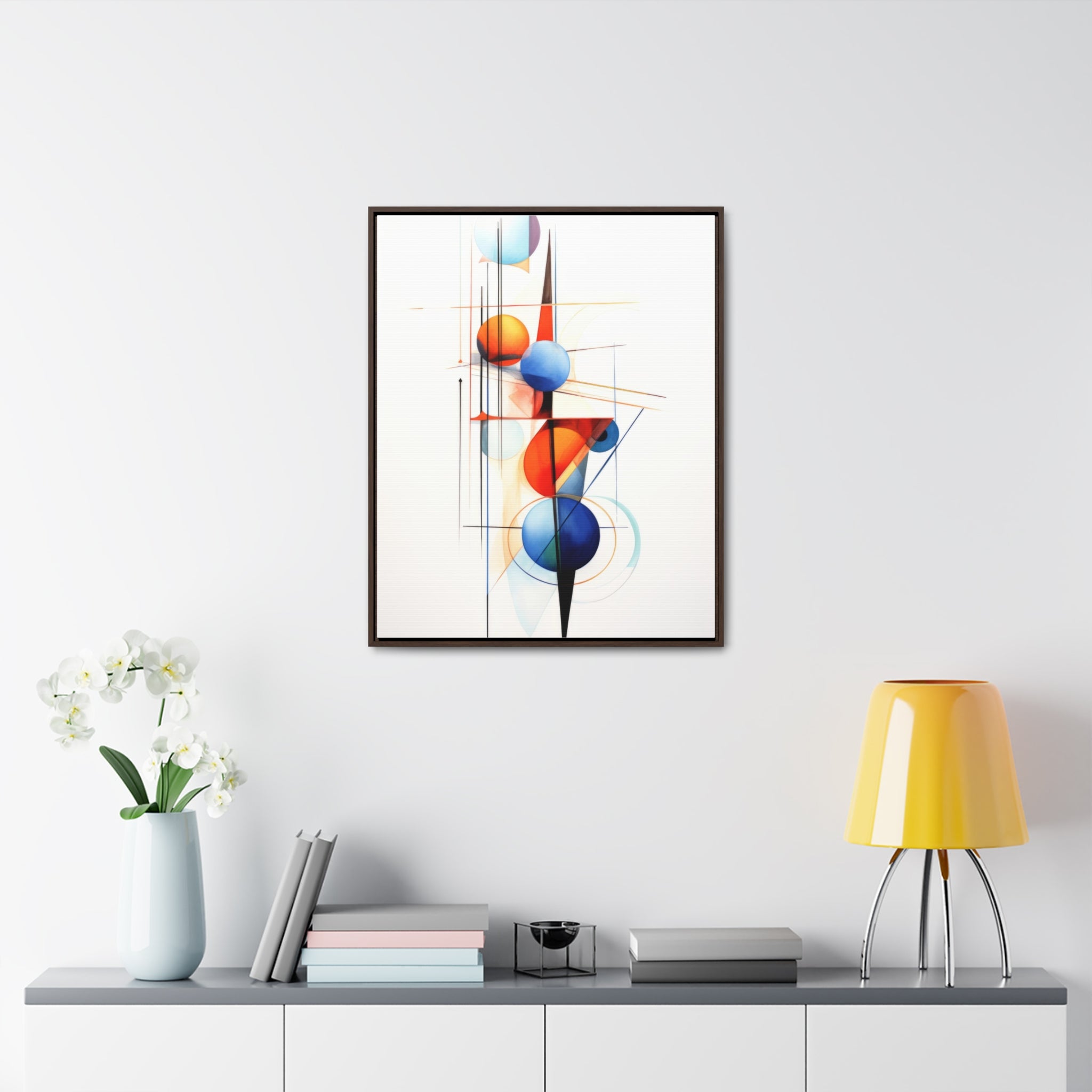 Geometric Abstract |Gallery Canvas Wraps, Vertical Frame