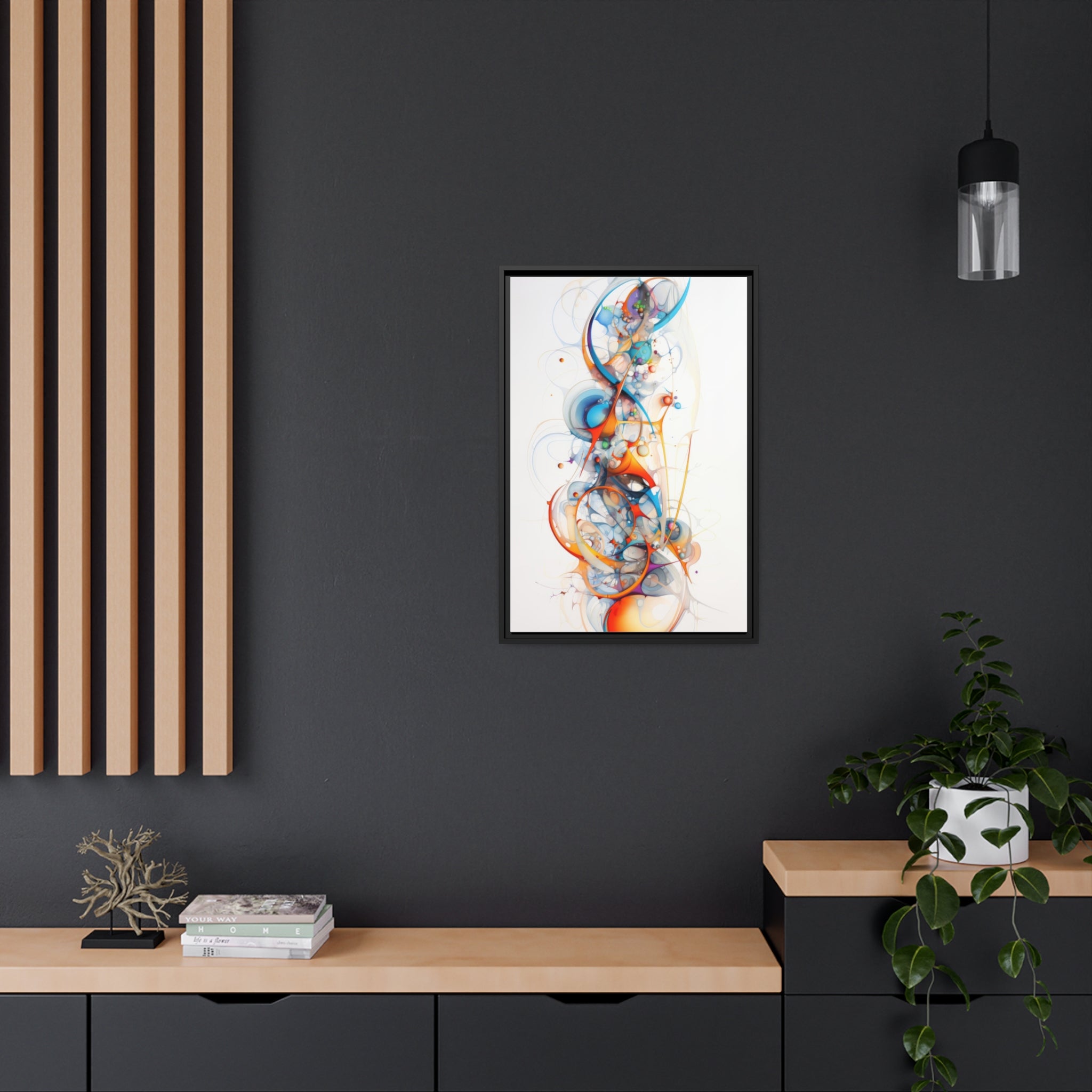 Modern Minimalism |Matte Canvas, Black Frame