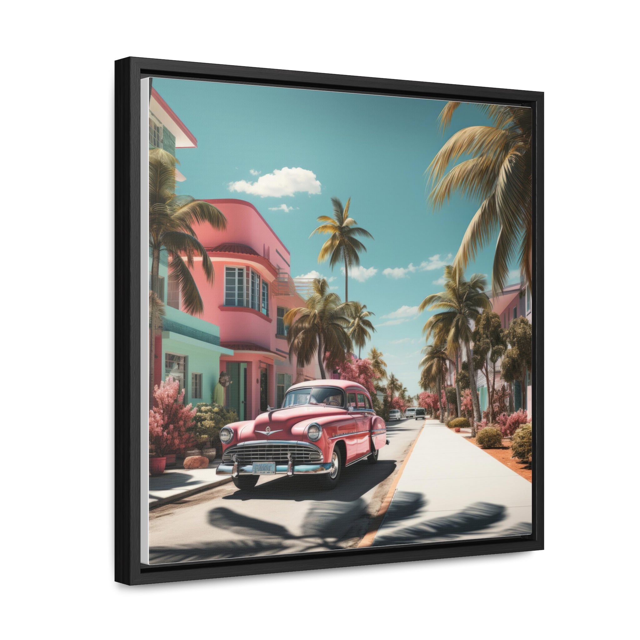 Miami Beach, Gallery Canvas Wraps, Square Frame