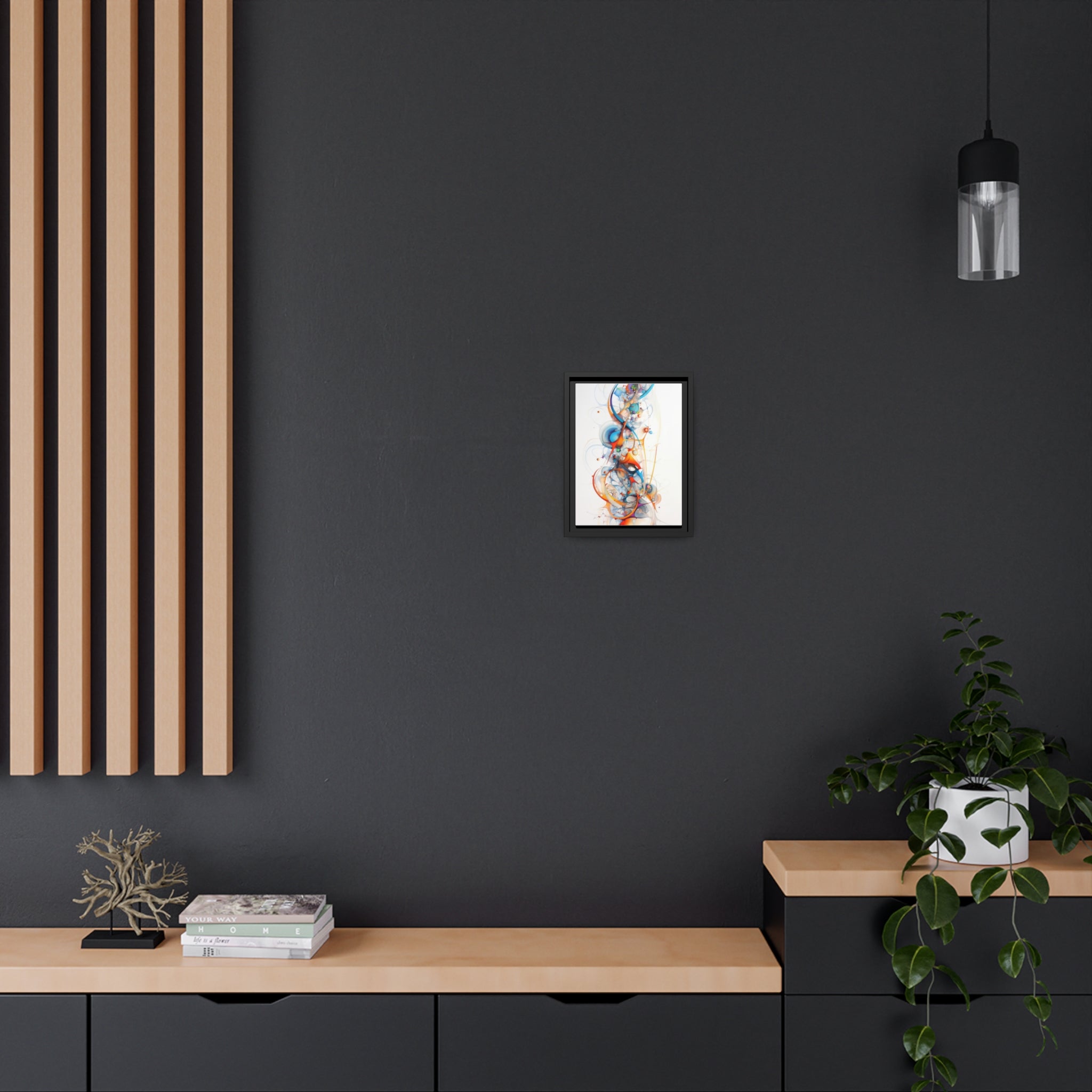 Modern Minimalism |Matte Canvas, Black Frame