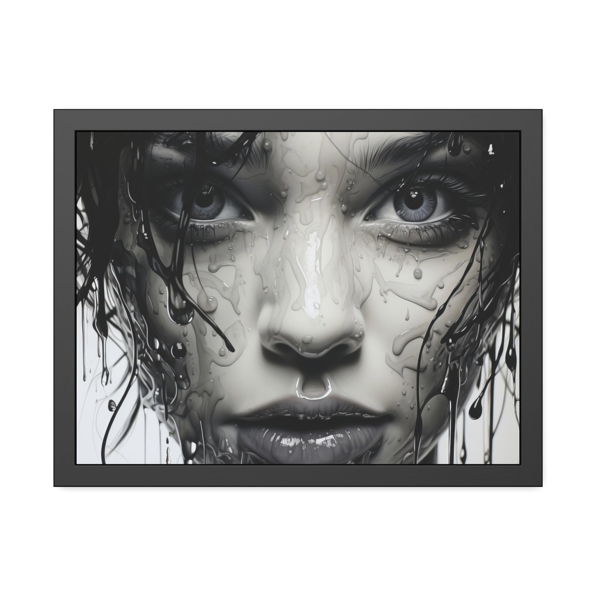 The Dripping Painted Female  | Framed Paper Posters