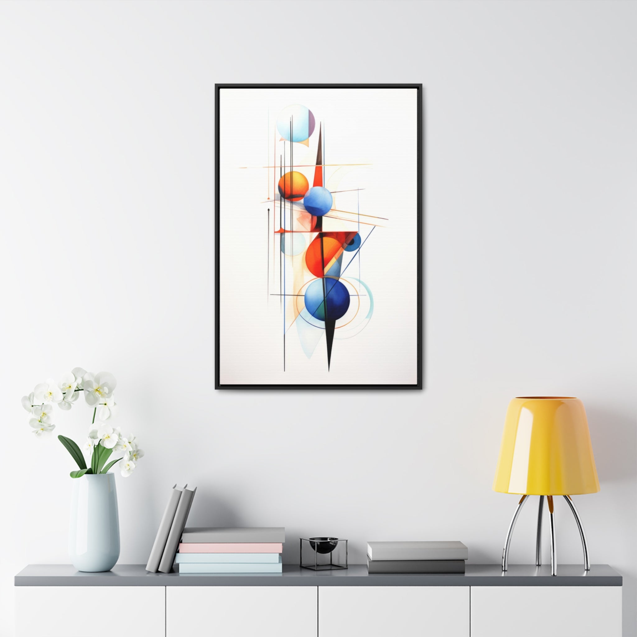 Geometric Abstract |Gallery Canvas Wraps, Vertical Frame