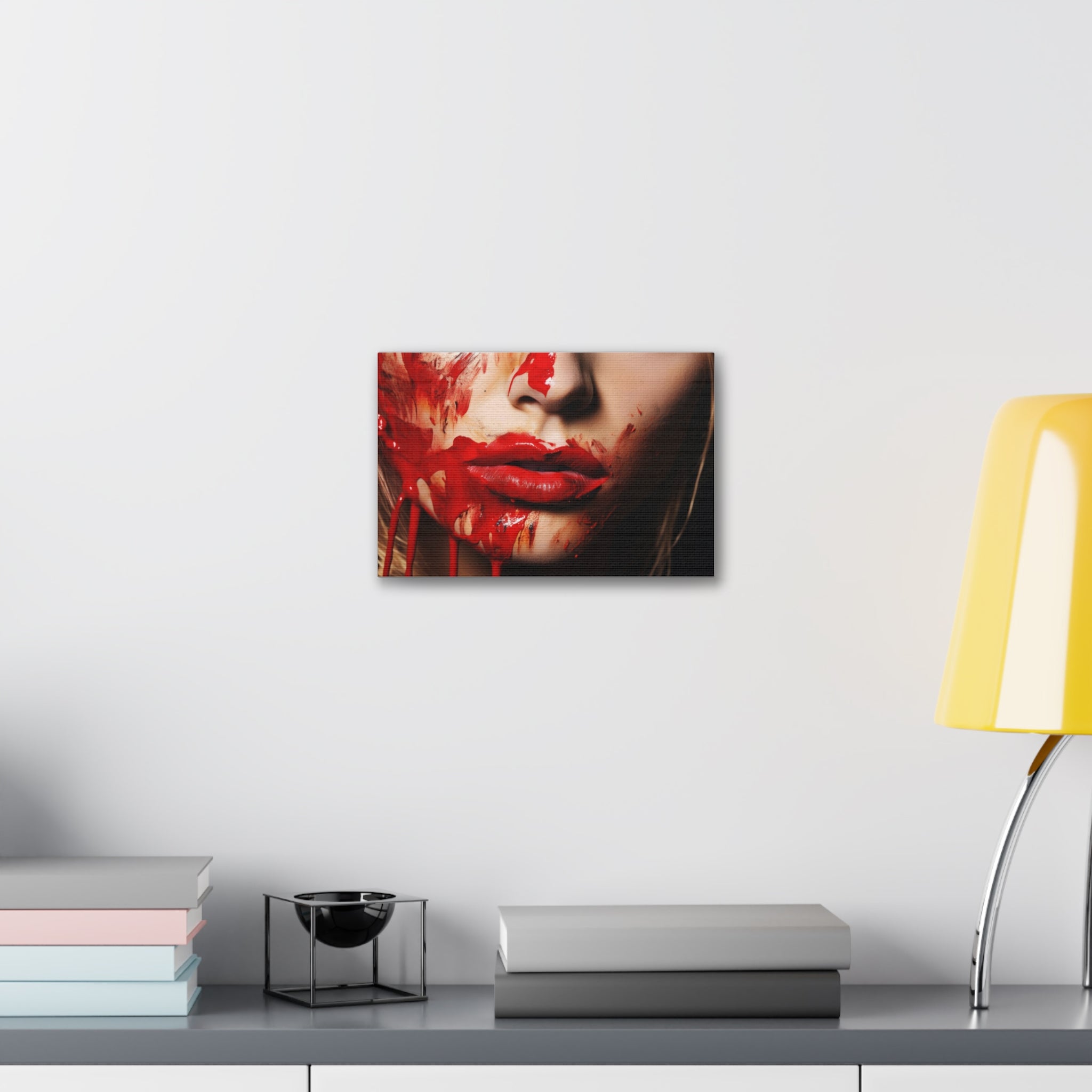 Red Lips | Canvas Stretched, 1.5''