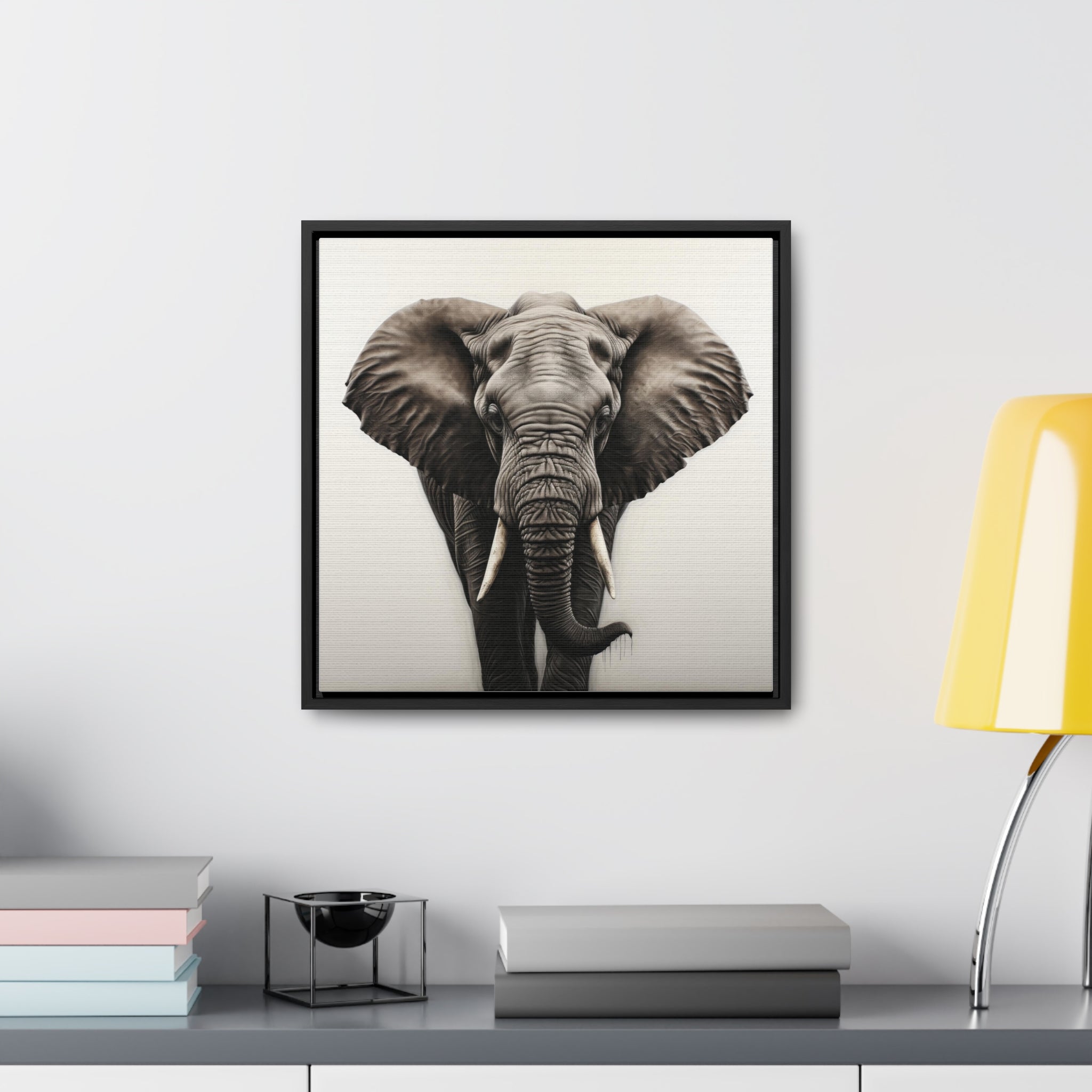 Elephant | Gallery Canvas Wraps, Square Frame