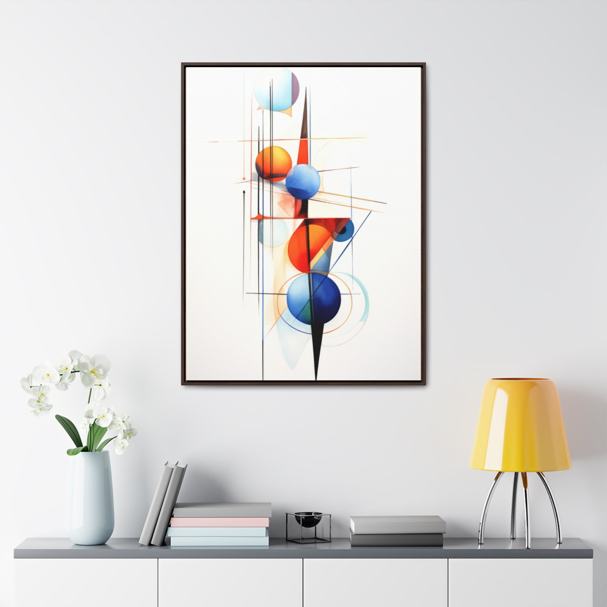 Geometric Abstract |Gallery Canvas Wraps, Vertical Frame