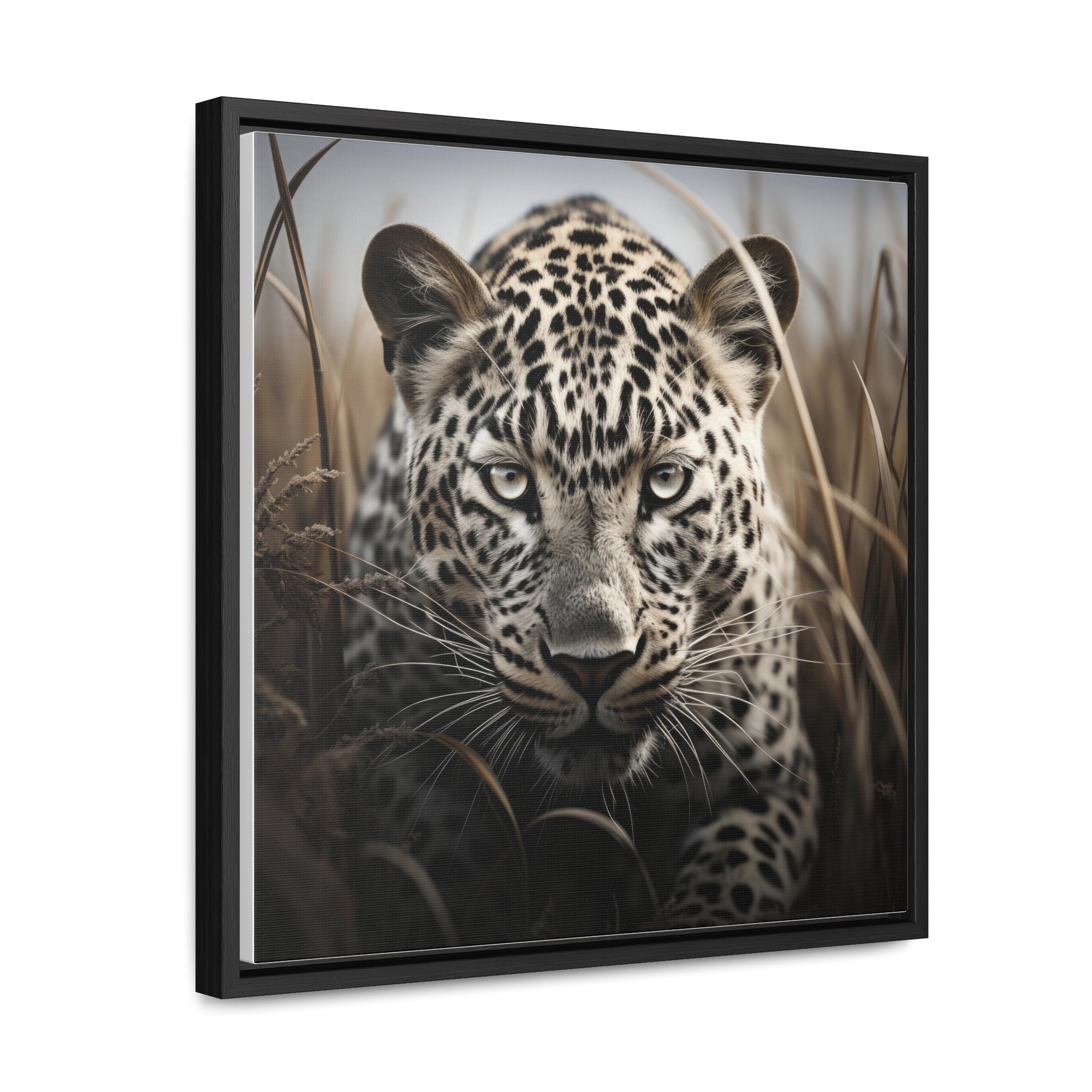 Leopard | Gallery Canvas Wraps, Square Frame