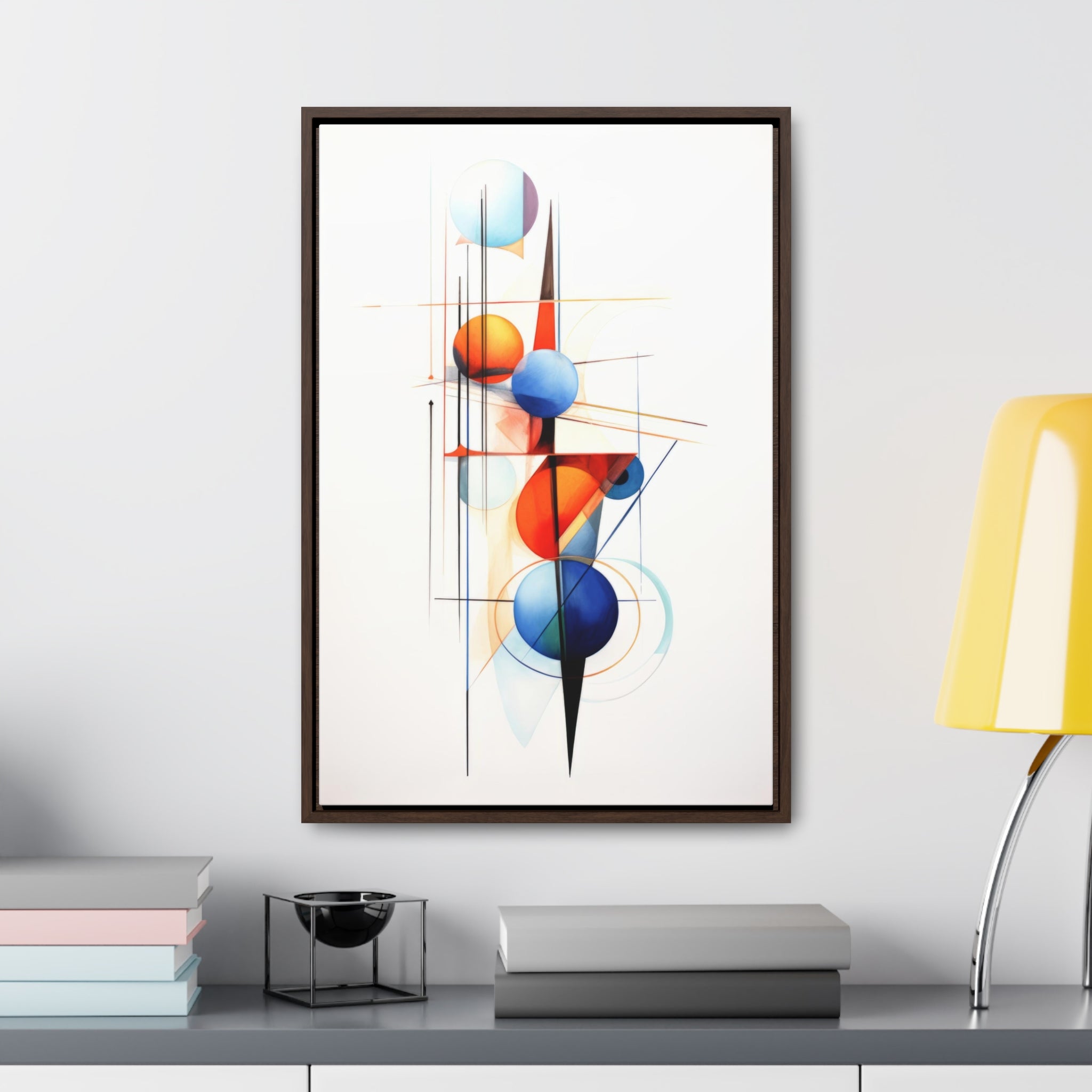 Geometric Abstract |Gallery Canvas Wraps, Vertical Frame