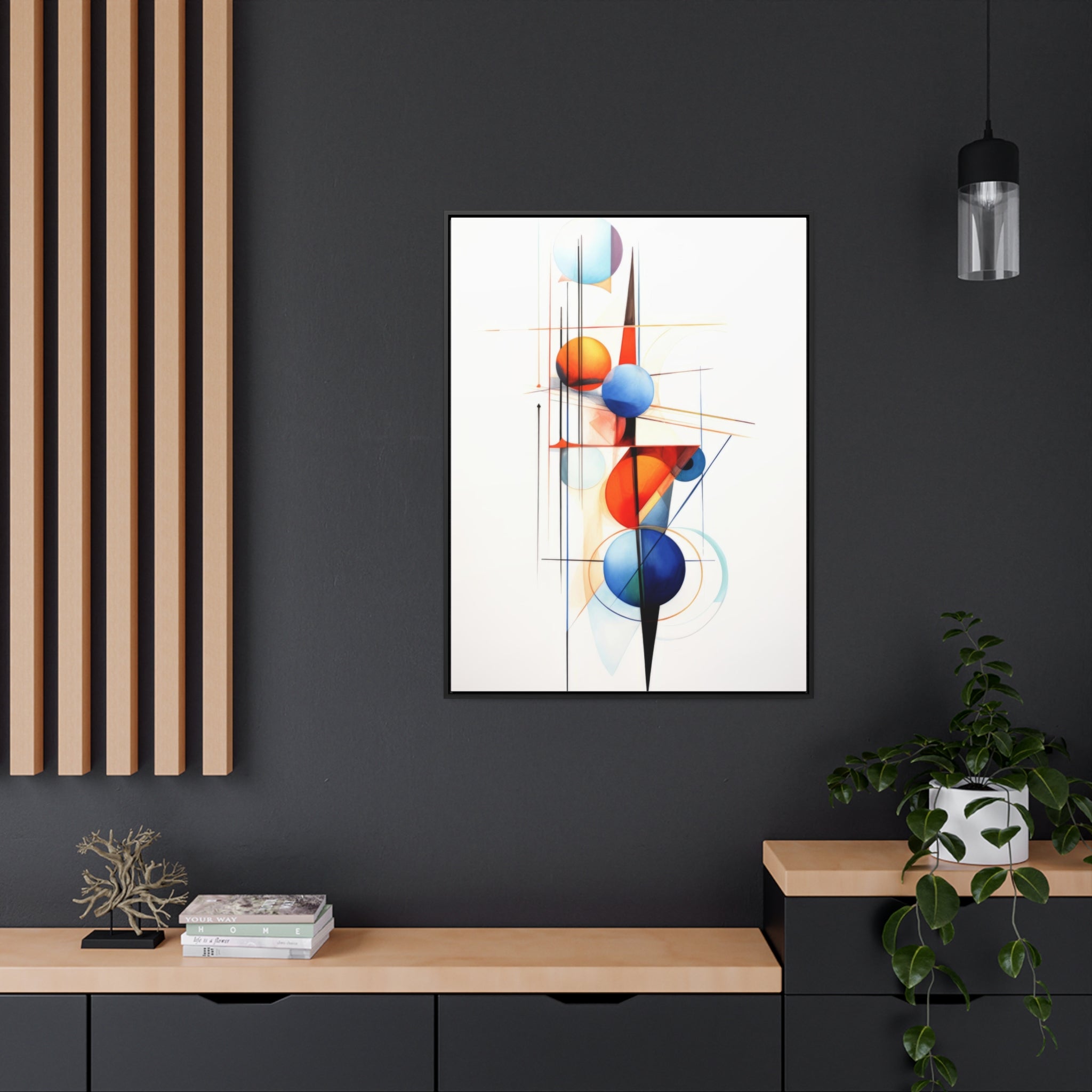 Geometric Abstract |Gallery Canvas Wraps, Vertical Frame