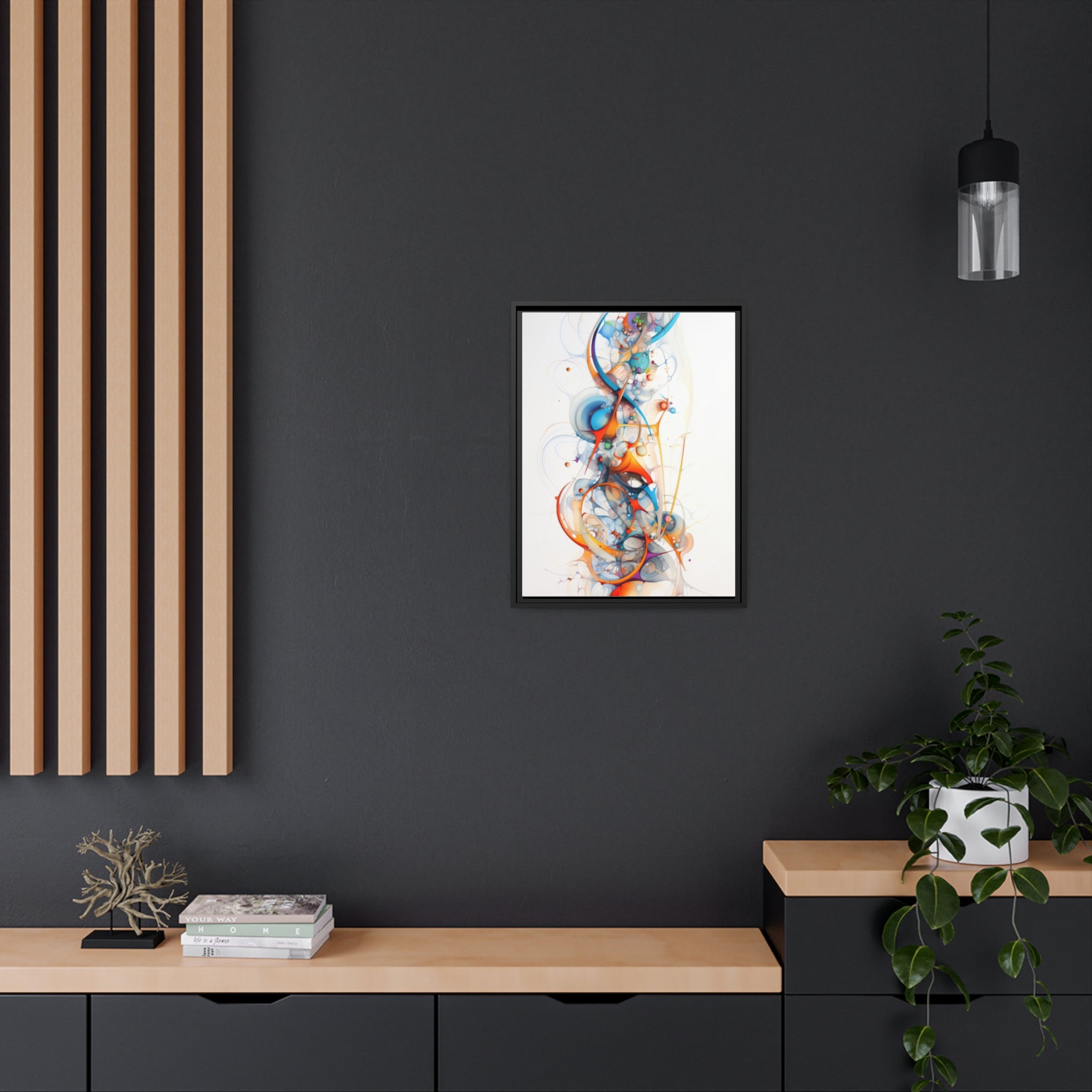 Modern Minimalism |Matte Canvas, Black Frame