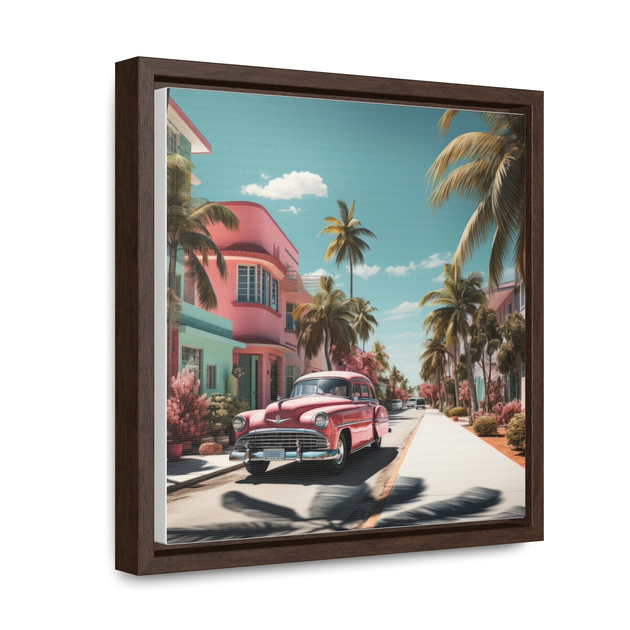 Miami Beach, Gallery Canvas Wraps, Square Frame