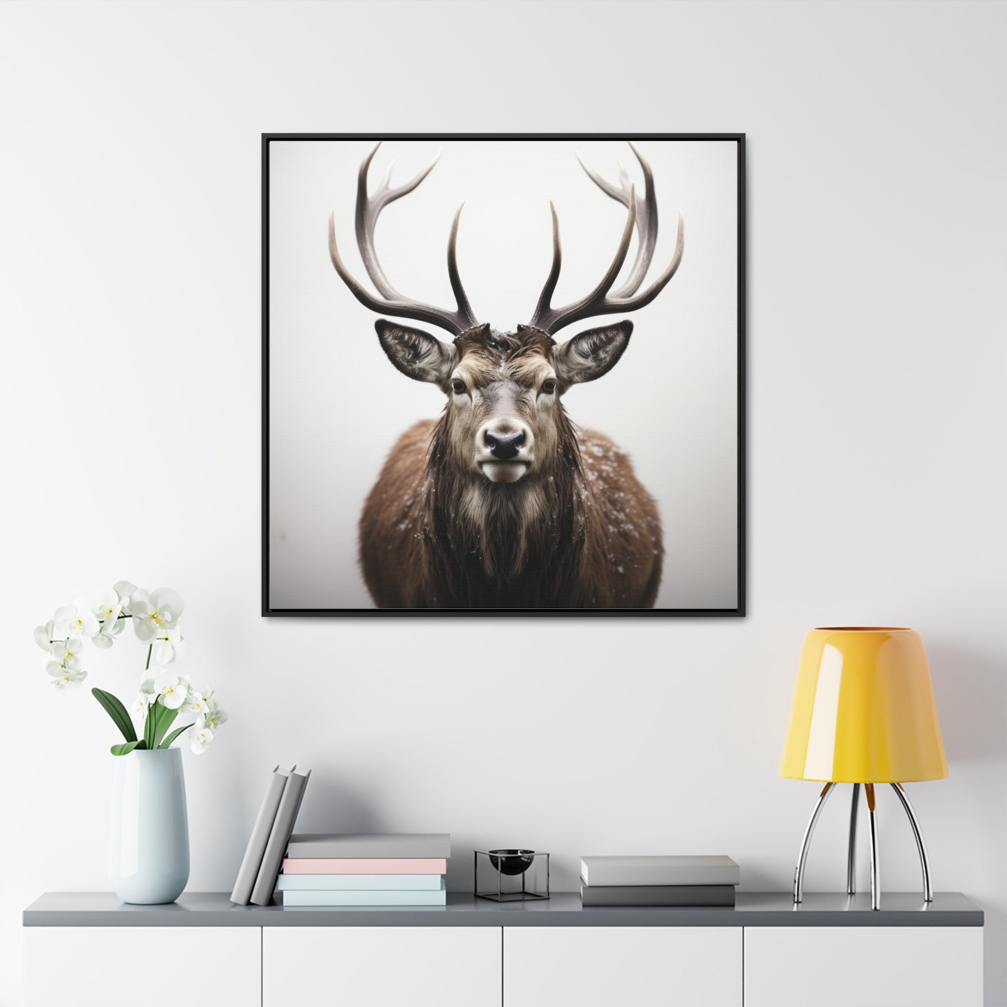 Deer | Gallery Canvas Wraps, Square Frame