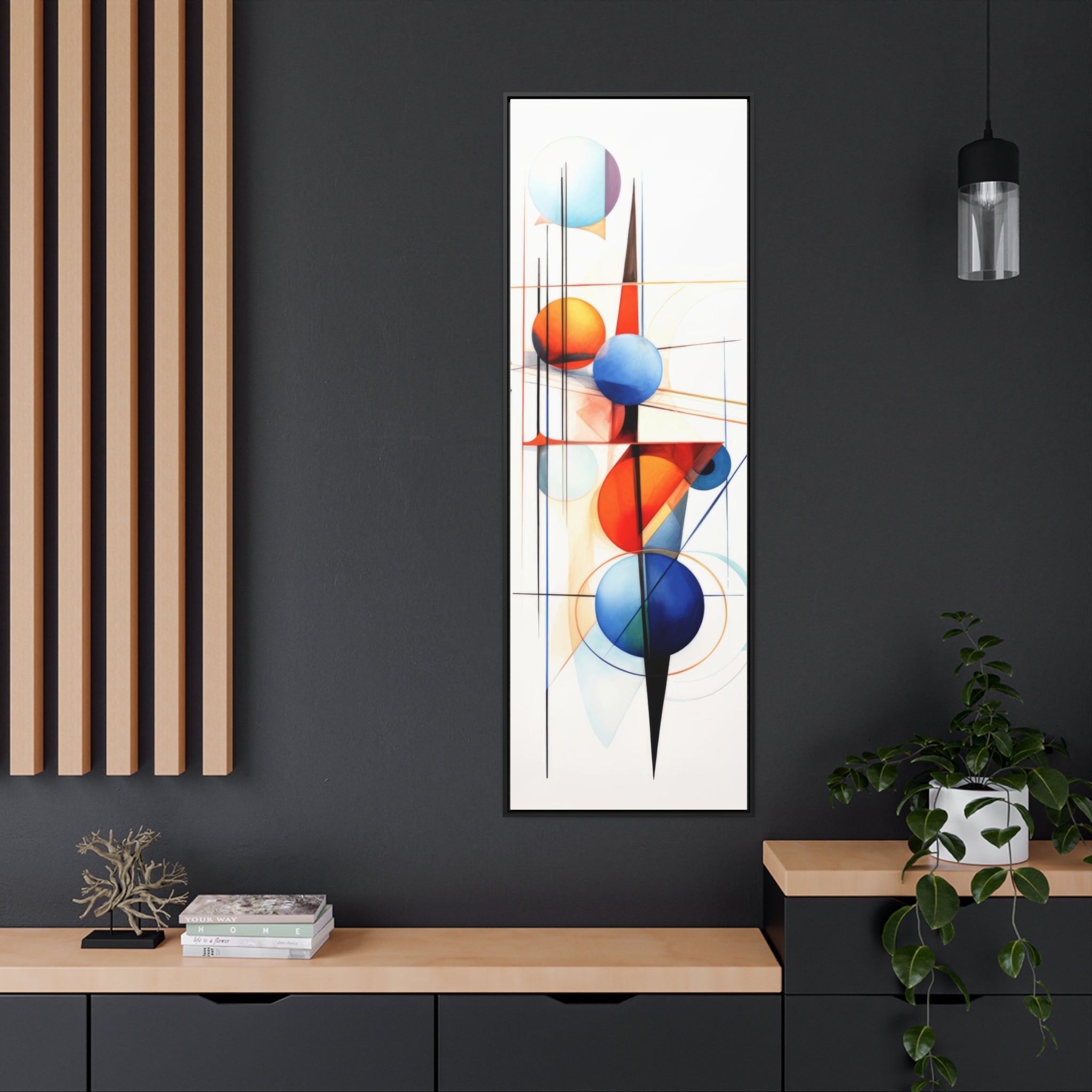 Geometric Abstract |Gallery Canvas Wraps, Vertical Frame