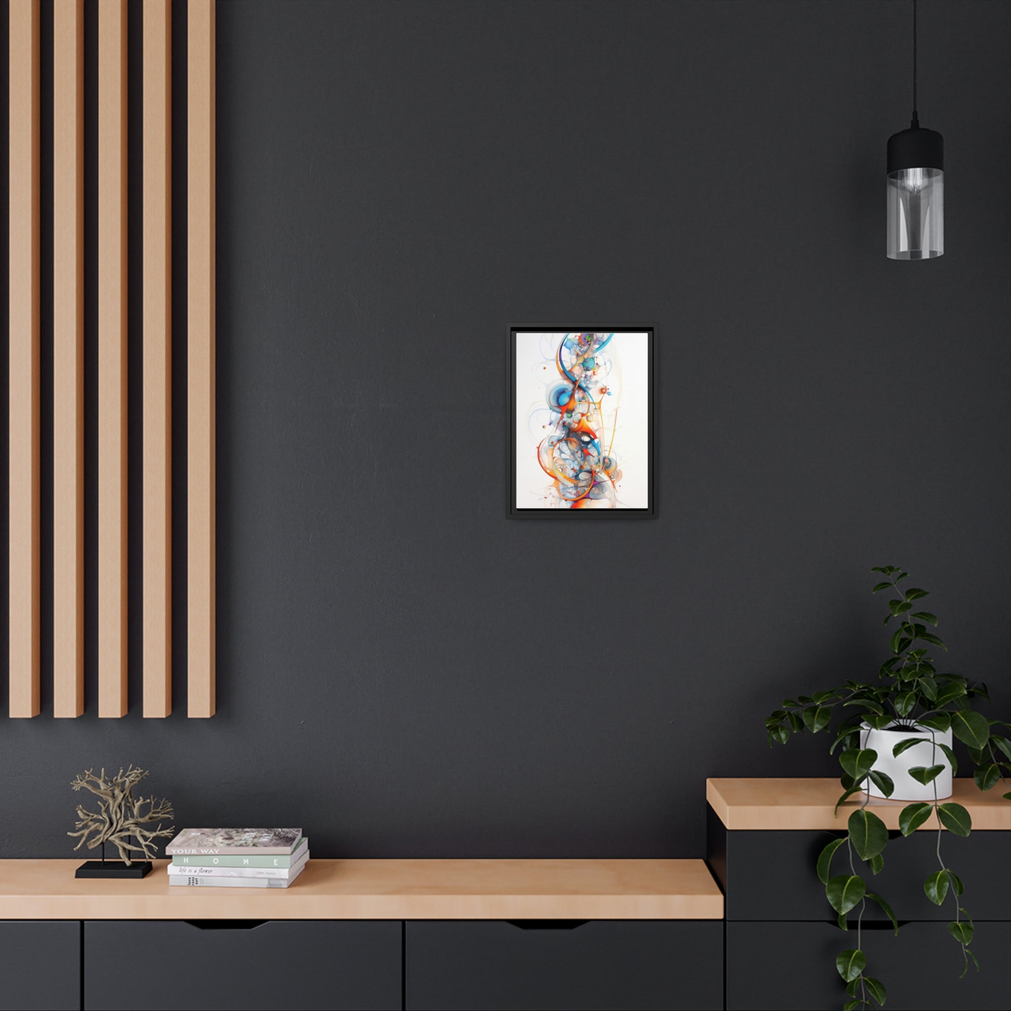 Modern Minimalism |Matte Canvas, Black Frame