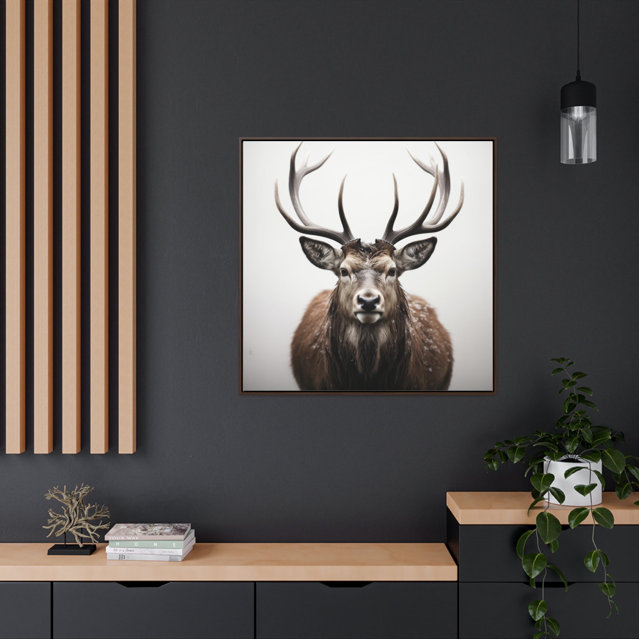 Deer | Gallery Canvas Wraps, Square Frame