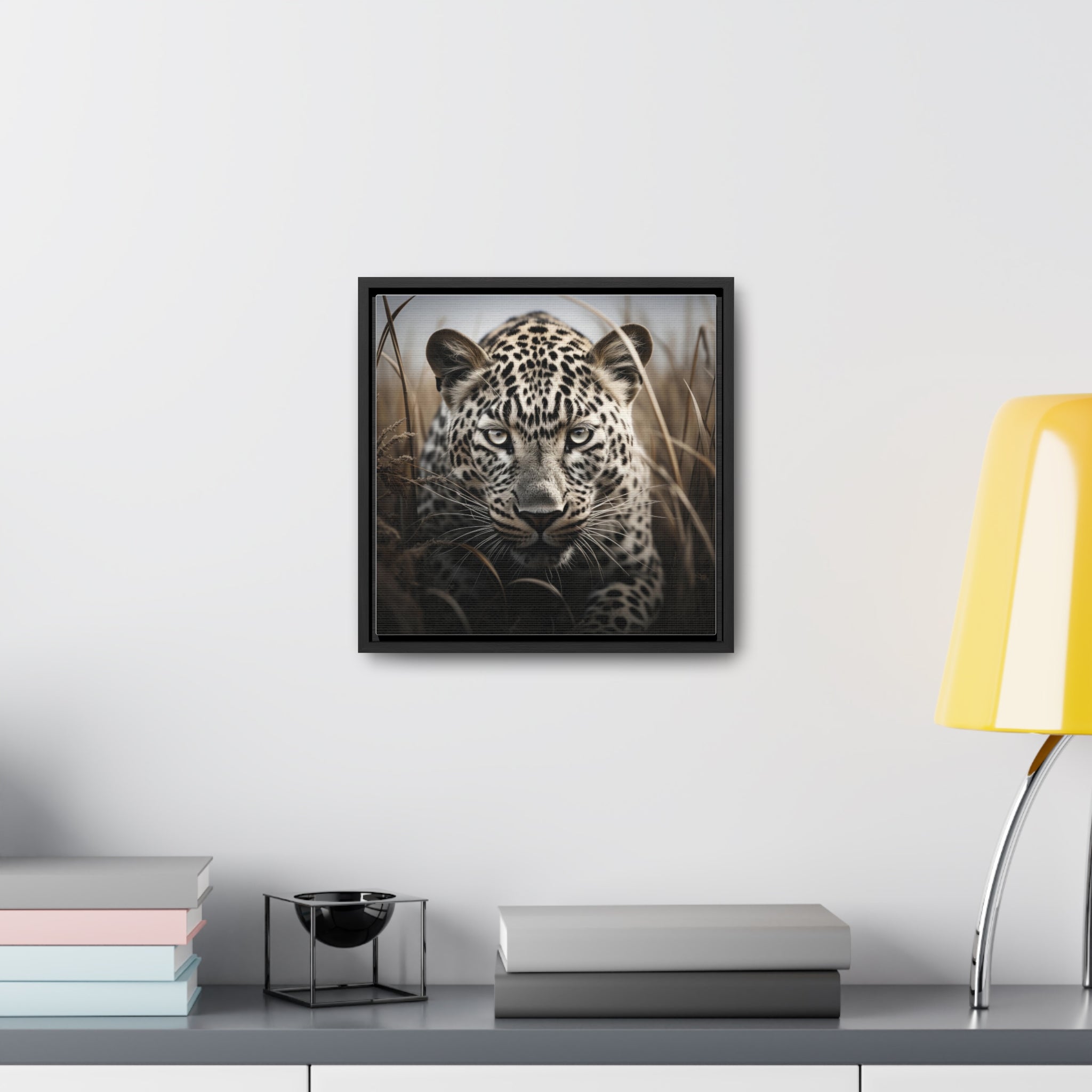 Leopard | Gallery Canvas Wraps, Square Frame