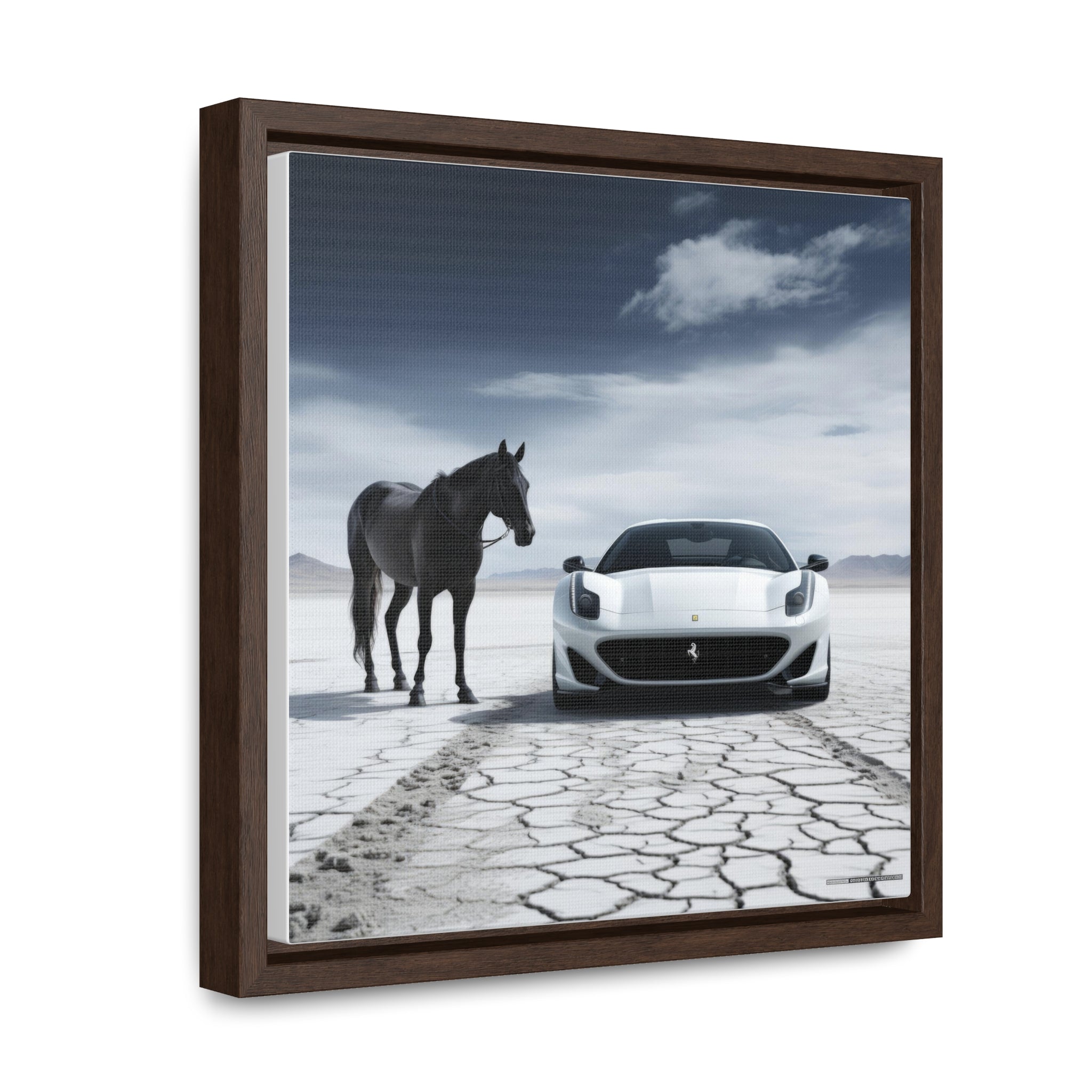 Prancing Horse | Gallery Canvas Wraps, Square Frame