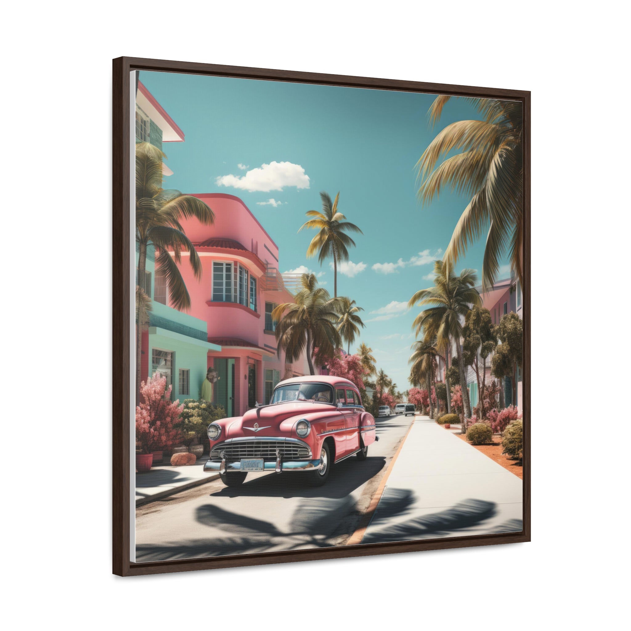 Miami Beach, Gallery Canvas Wraps, Square Frame