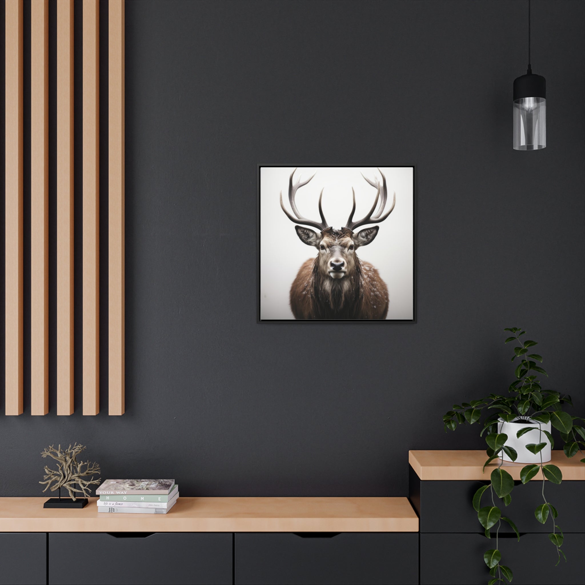 Deer | Gallery Canvas Wraps, Square Frame