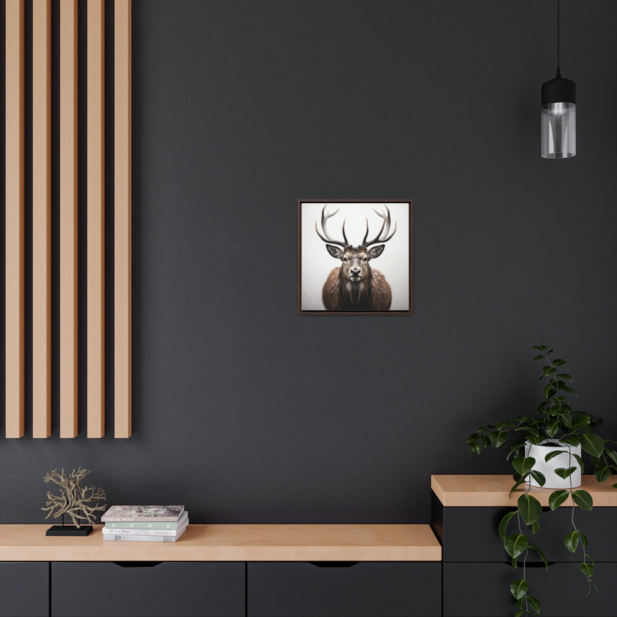 Deer | Gallery Canvas Wraps, Square Frame