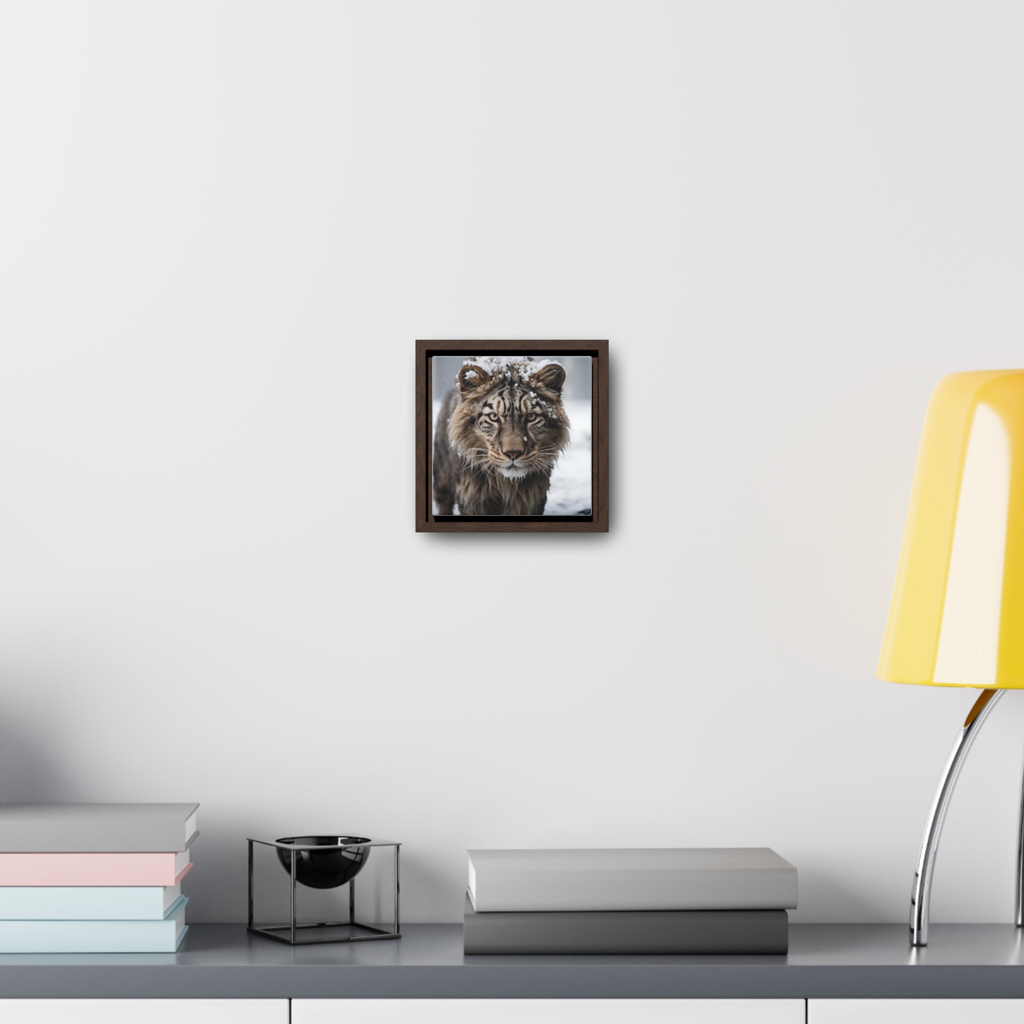 White Tiger  | Gallery Canvas Wraps, Square Frame