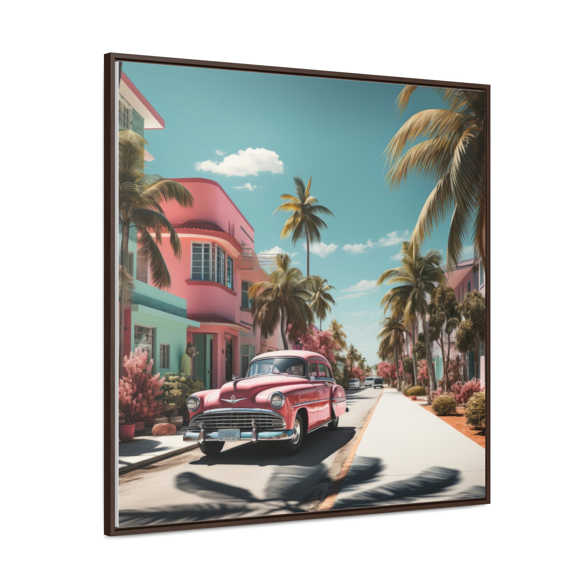 Miami Beach, Gallery Canvas Wraps, Square Frame