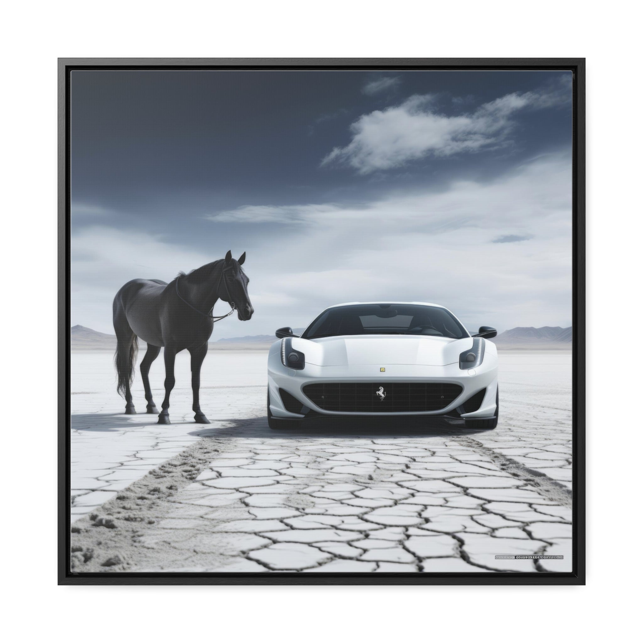 Prancing Horse | Gallery Canvas Wraps, Square Frame