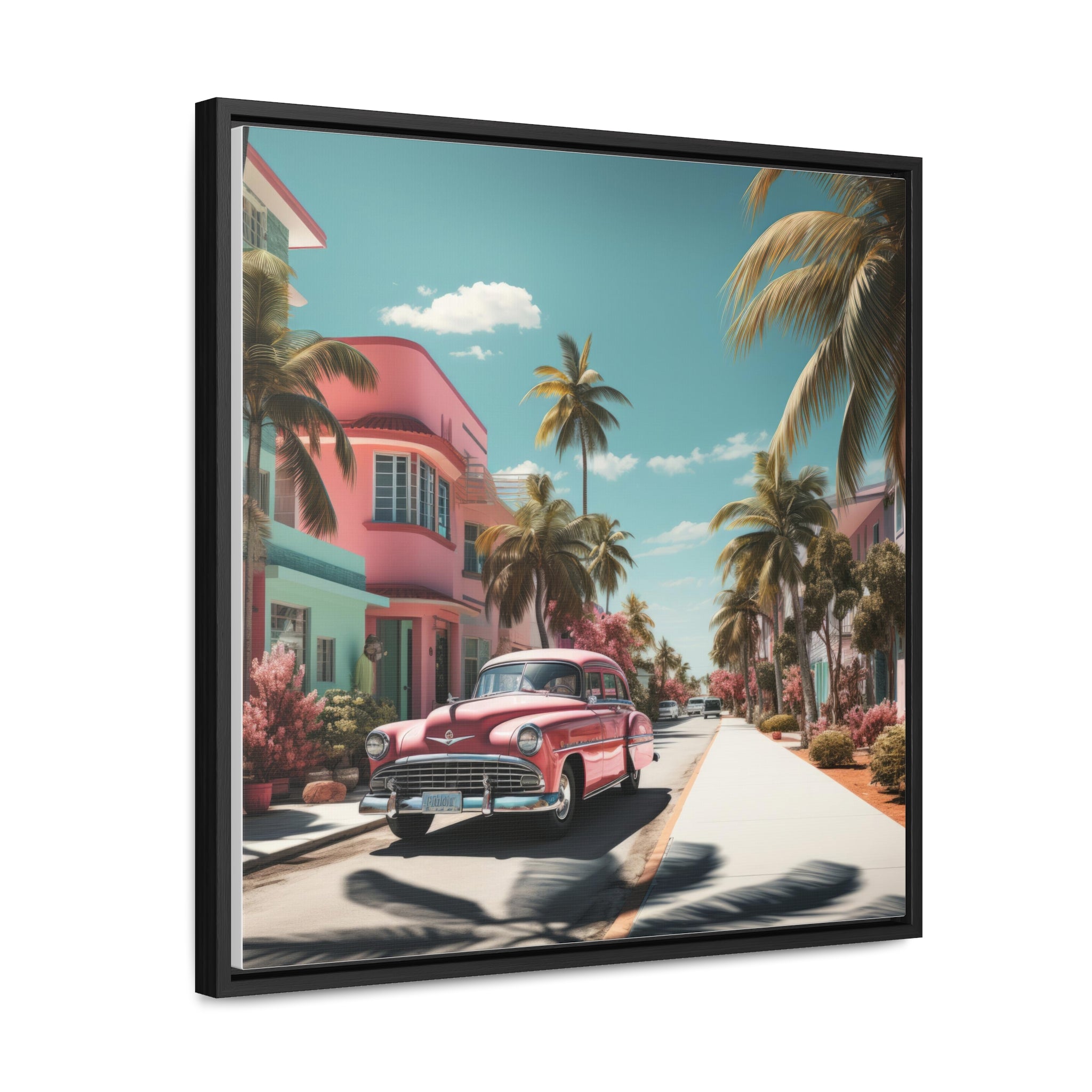 Miami Beach, Gallery Canvas Wraps, Square Frame