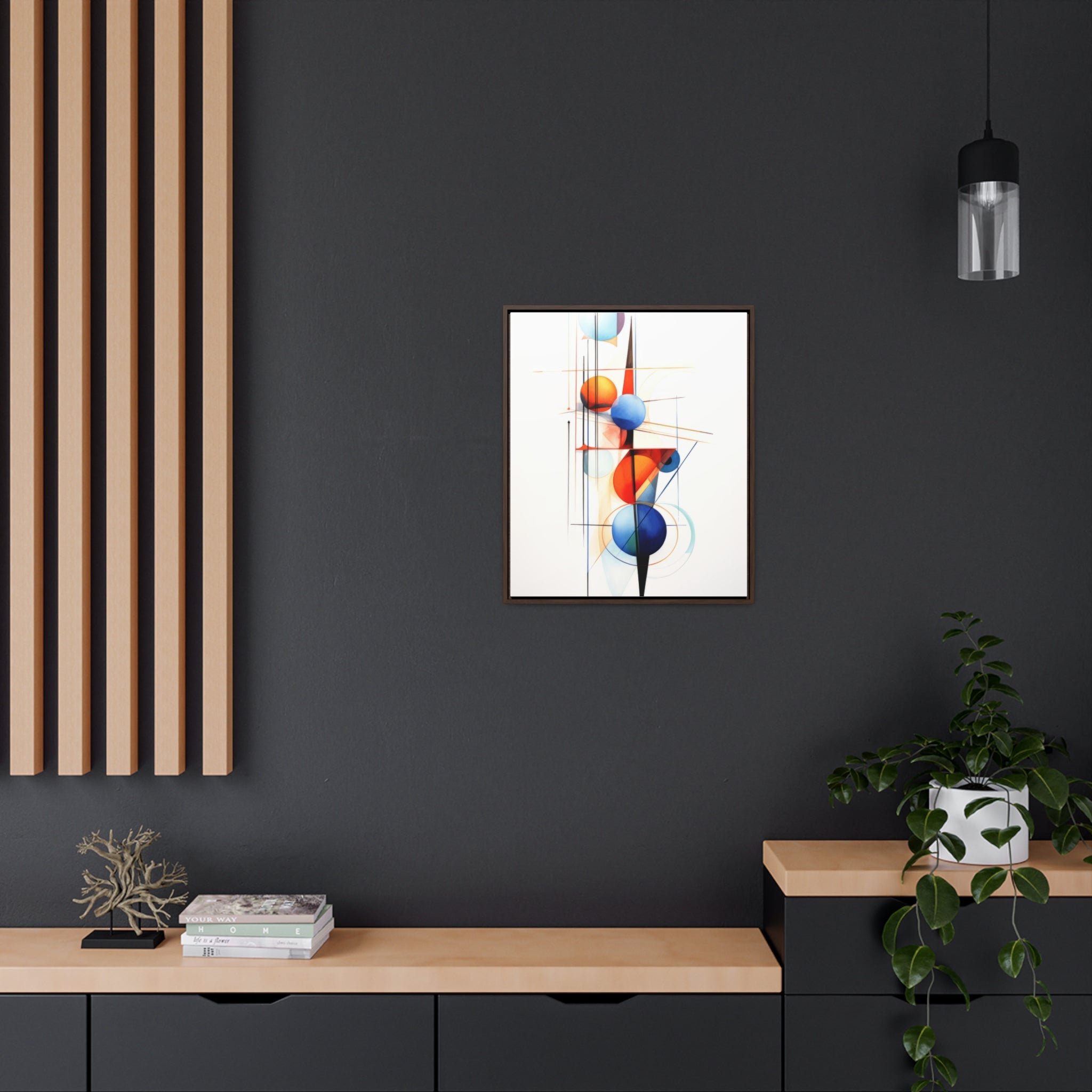 Geometric Abstract |Gallery Canvas Wraps, Vertical Frame