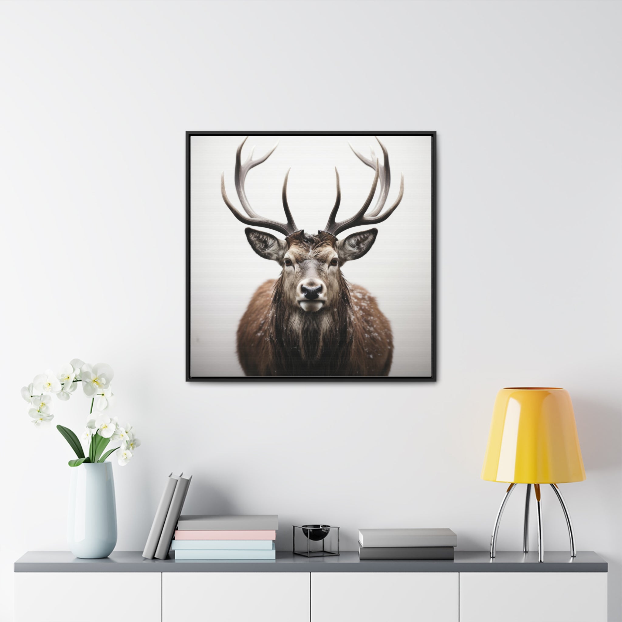 Deer | Gallery Canvas Wraps, Square Frame