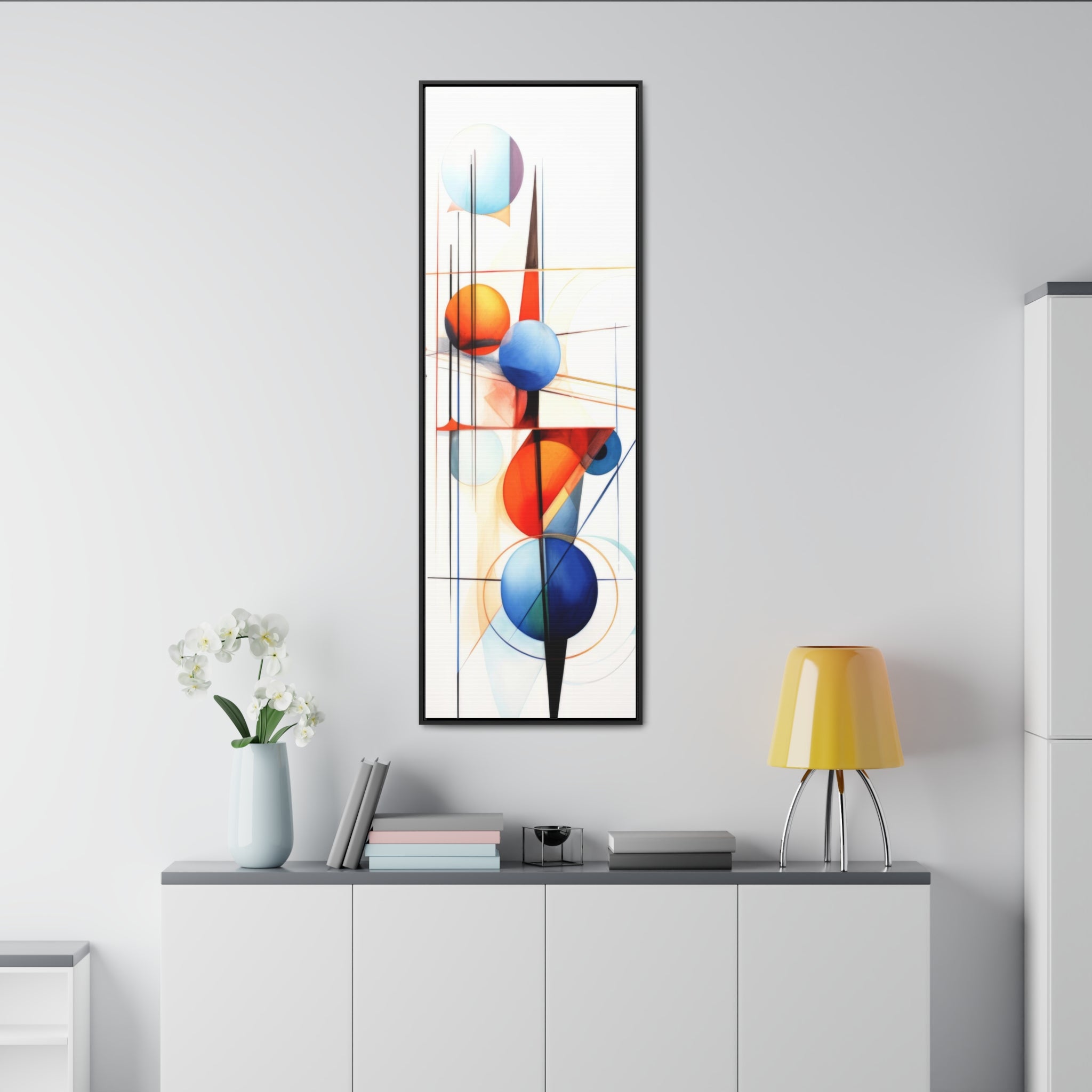 Geometric Abstract |Gallery Canvas Wraps, Vertical Frame