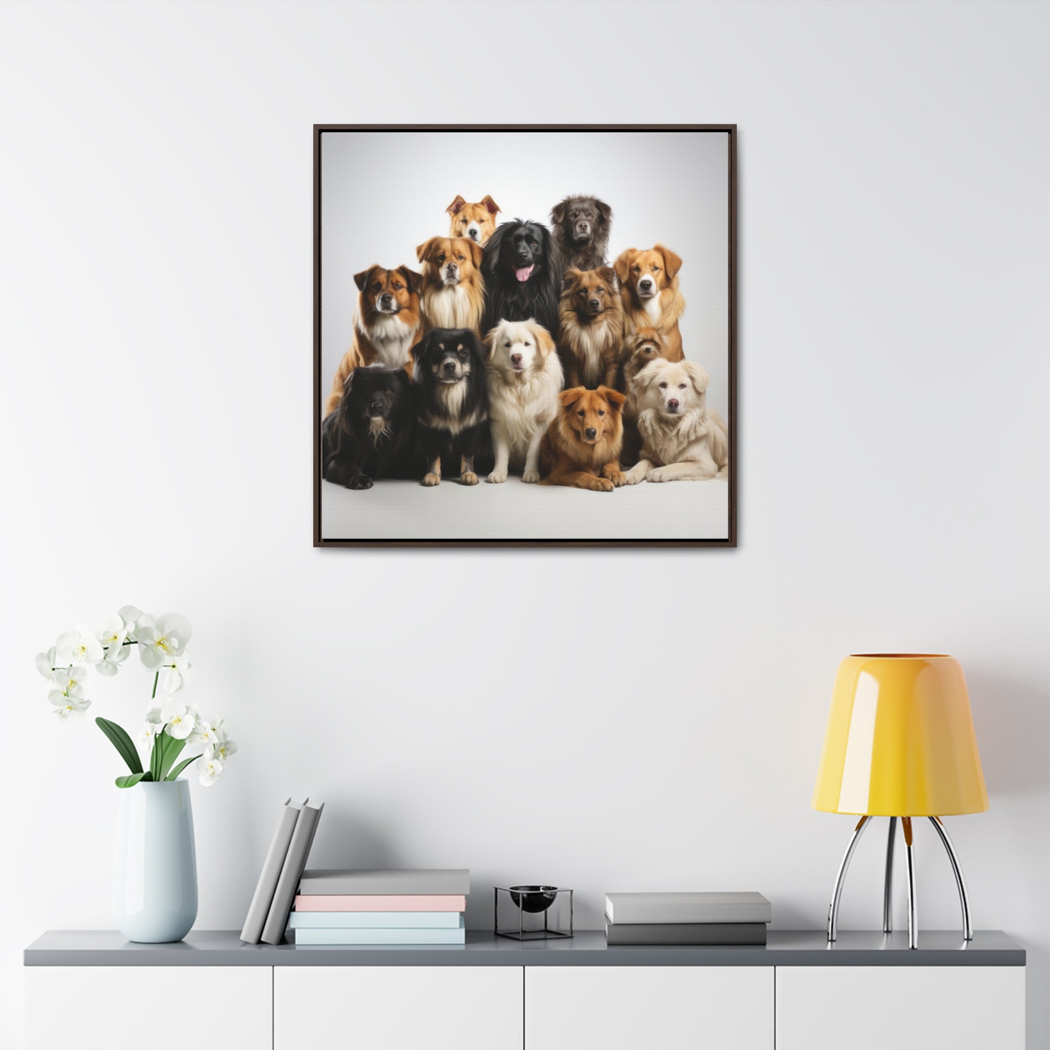 Golden Family | Gallery Canvas Wraps, Square Frame