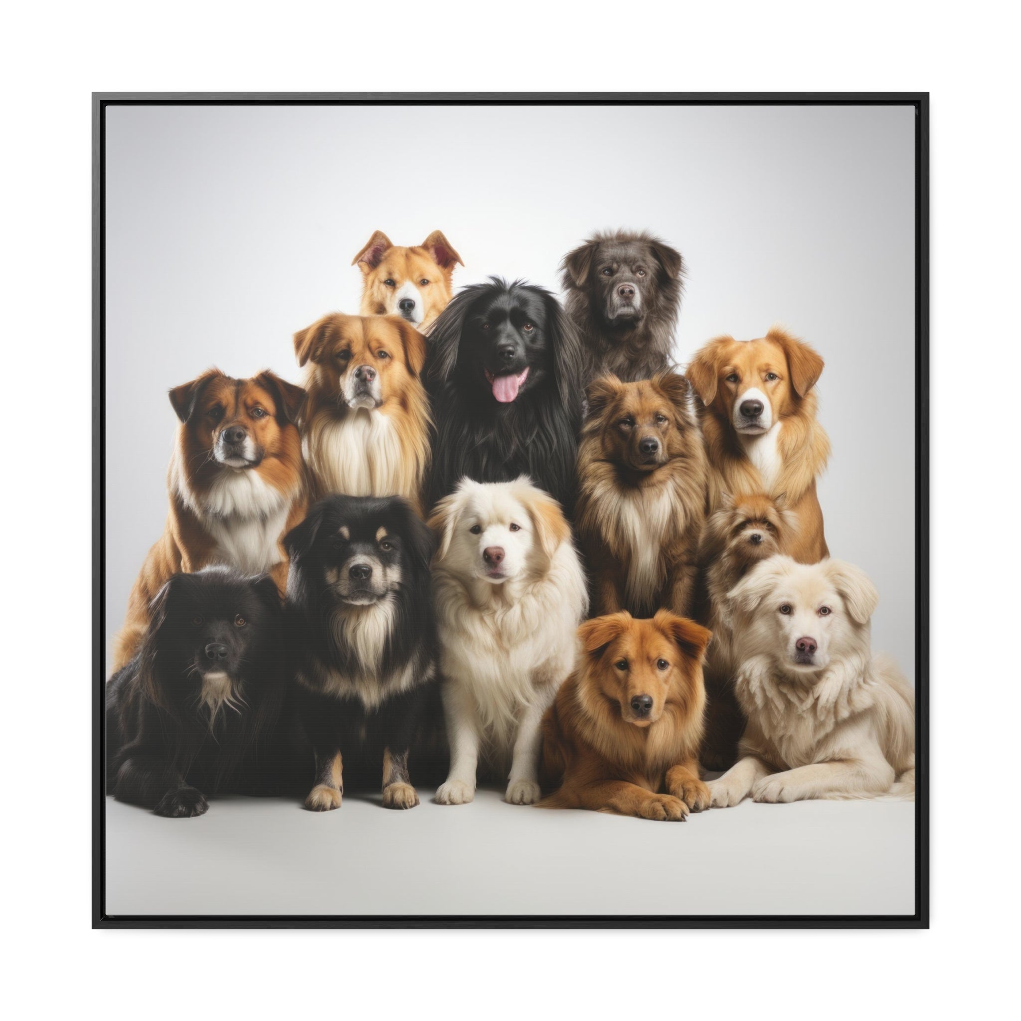 Golden Family | Gallery Canvas Wraps, Square Frame