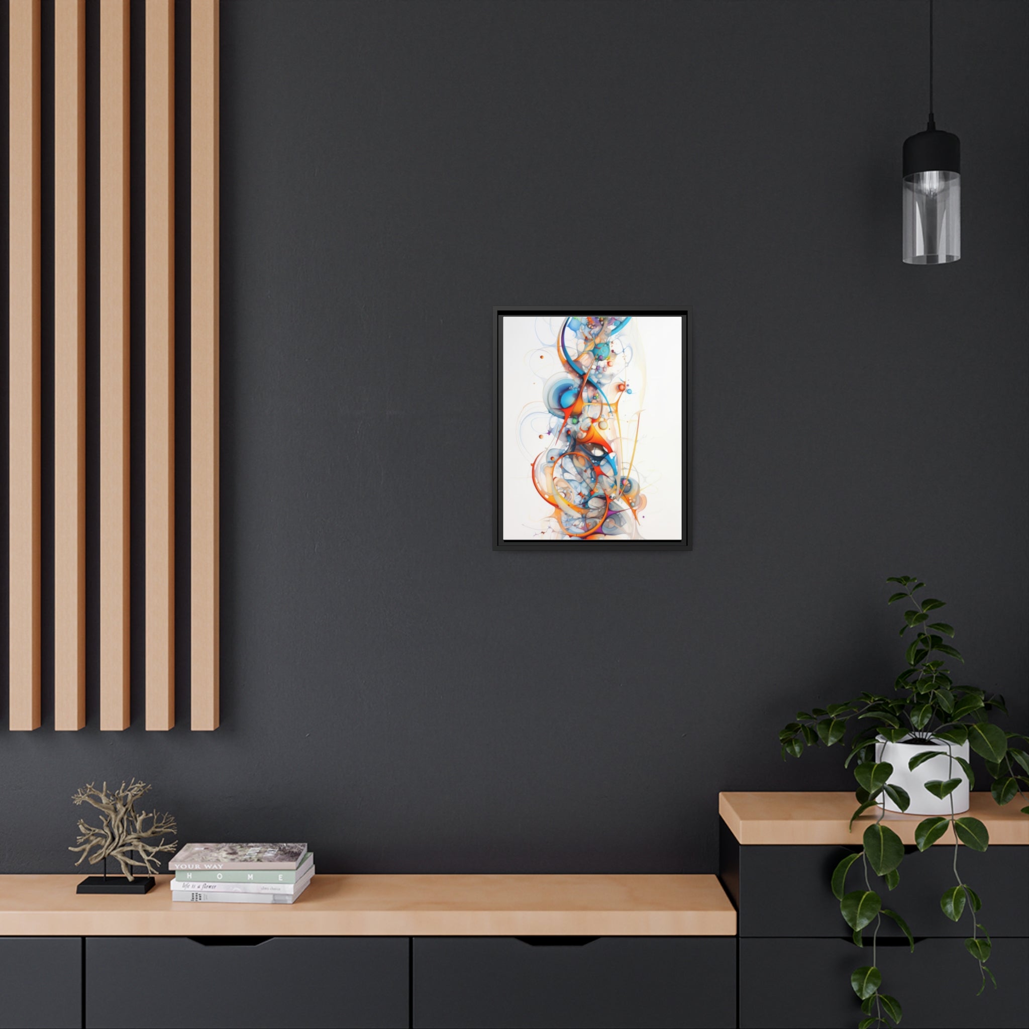 Modern Minimalism |Matte Canvas, Black Frame