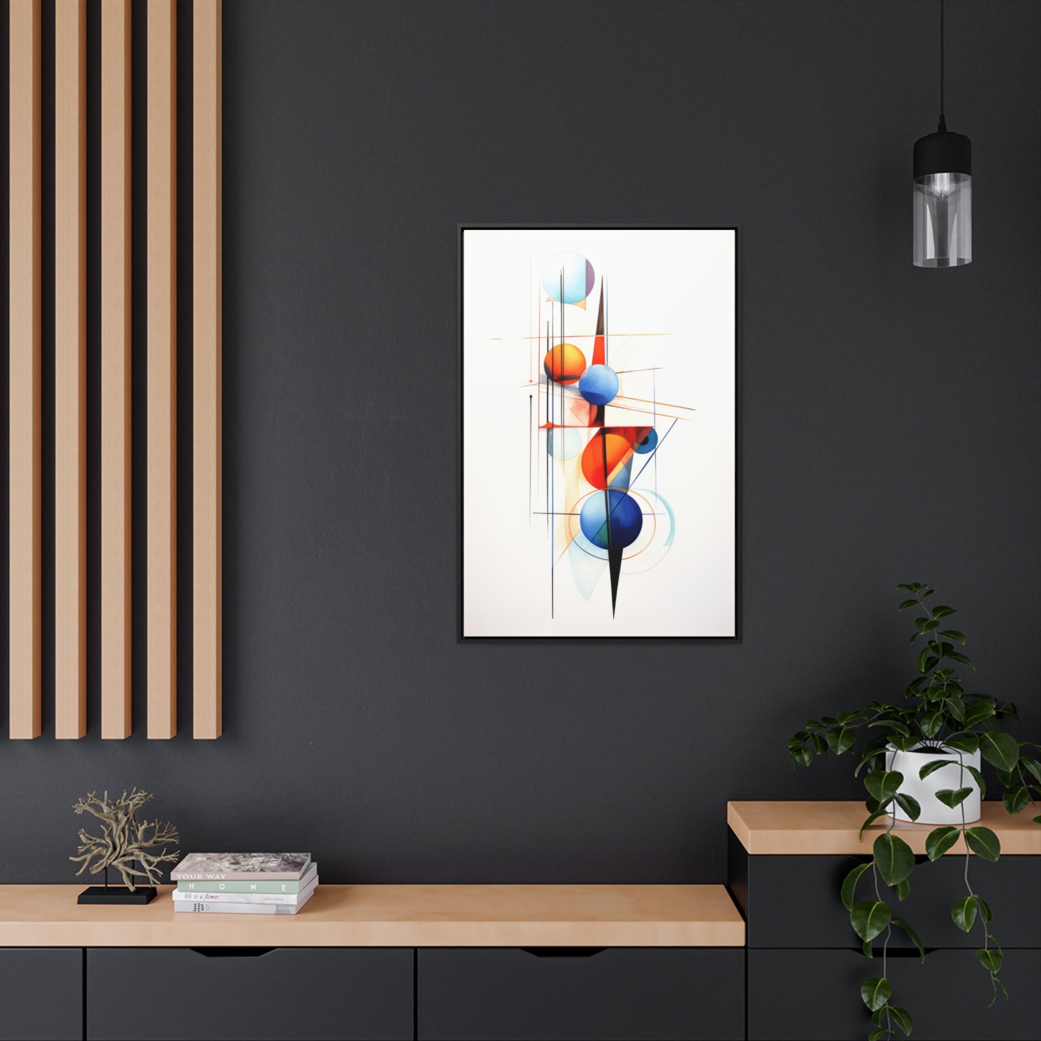 Geometric Abstract |Gallery Canvas Wraps, Vertical Frame