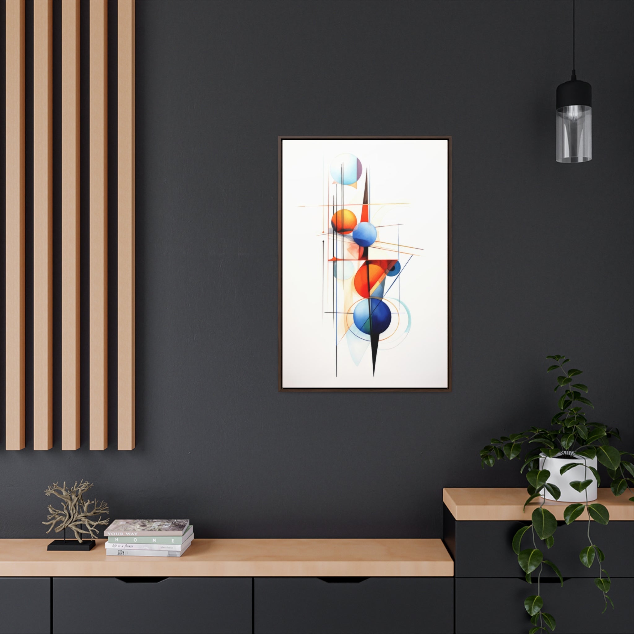 Geometric Abstract |Gallery Canvas Wraps, Vertical Frame