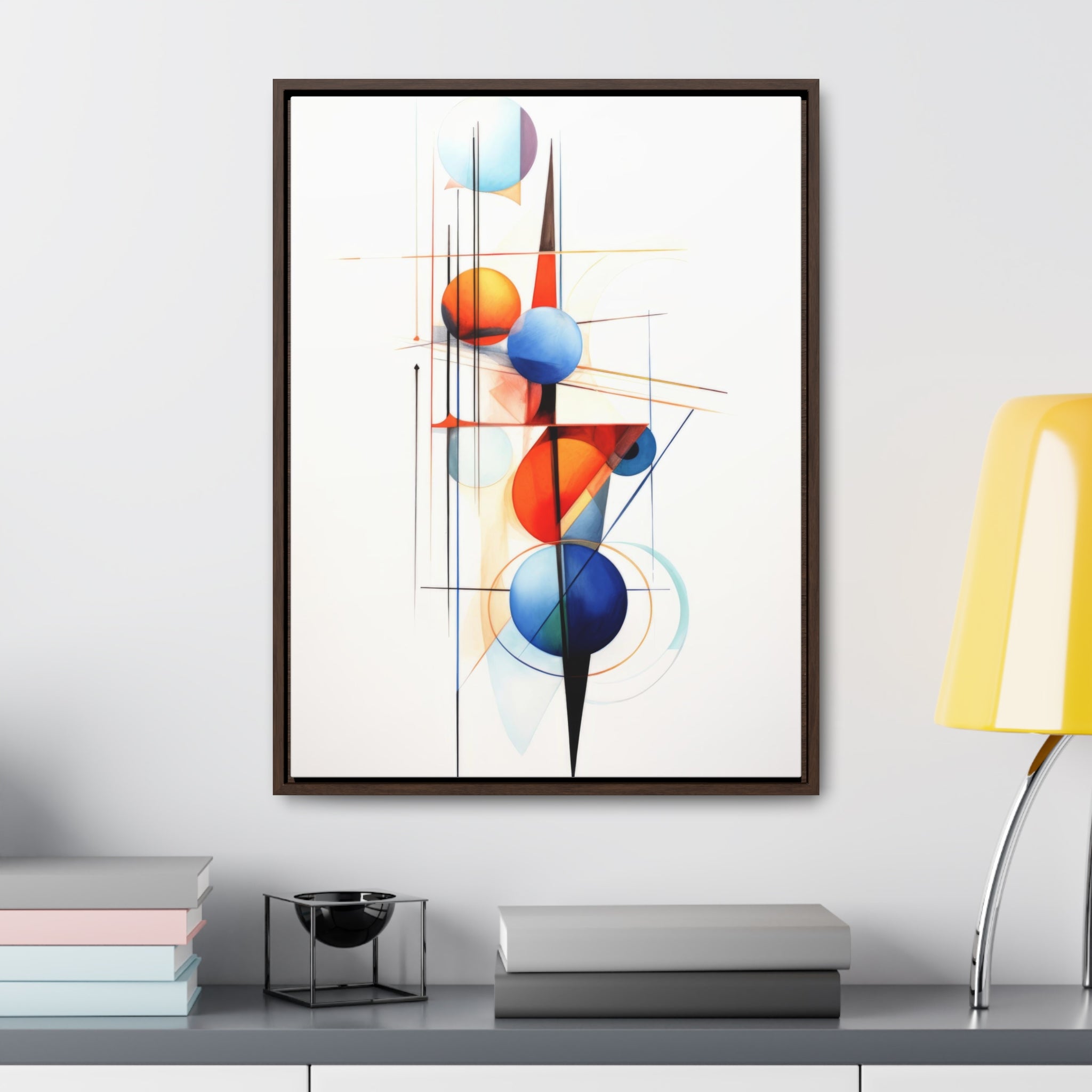 Geometric Abstract |Gallery Canvas Wraps, Vertical Frame