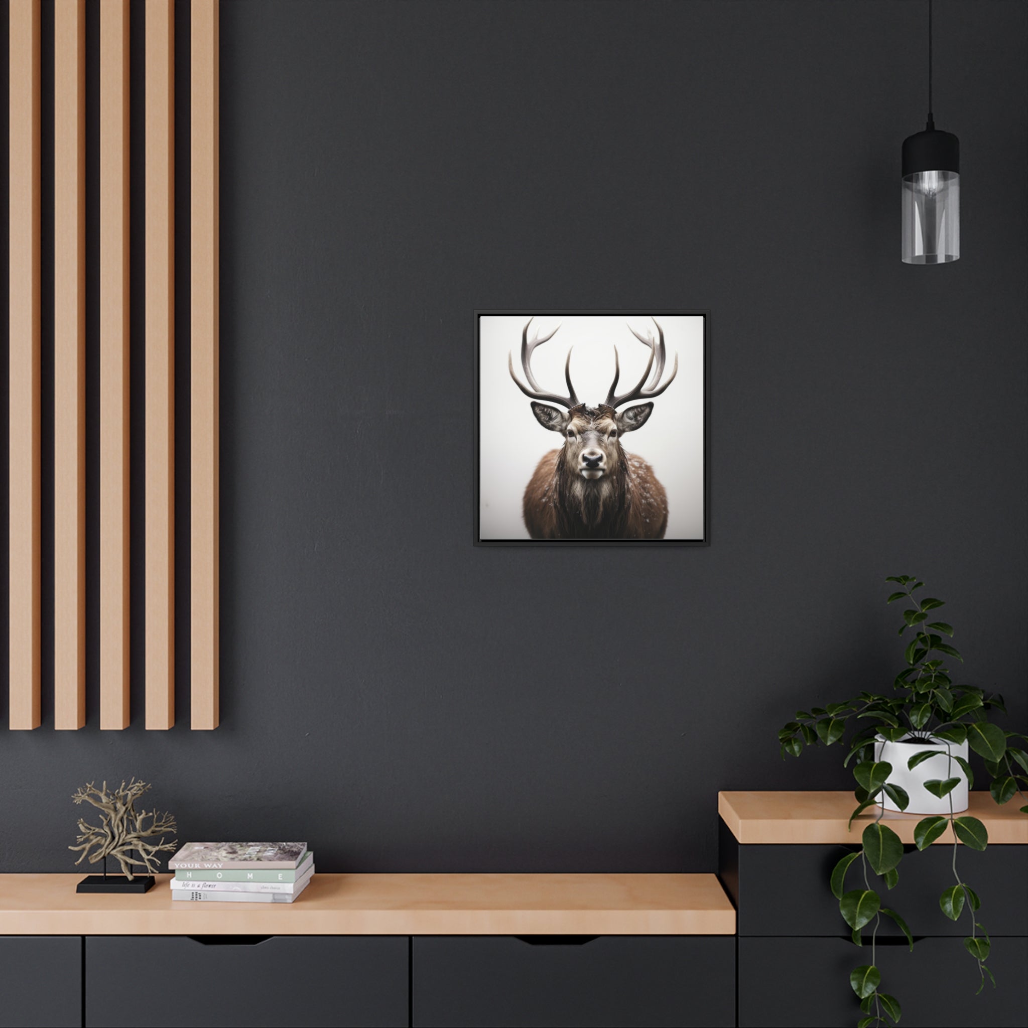 Deer | Gallery Canvas Wraps, Square Frame