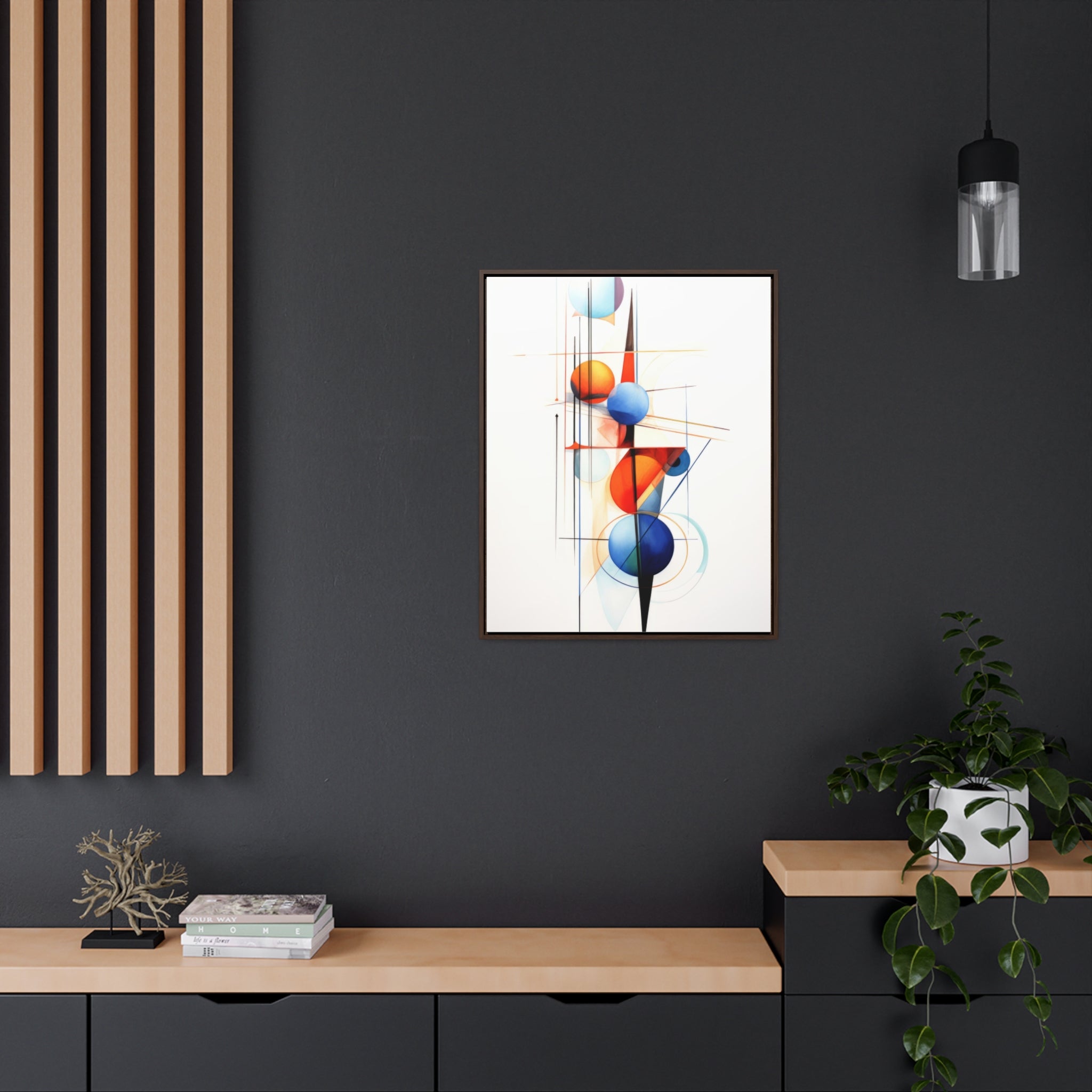 Geometric Abstract |Gallery Canvas Wraps, Vertical Frame