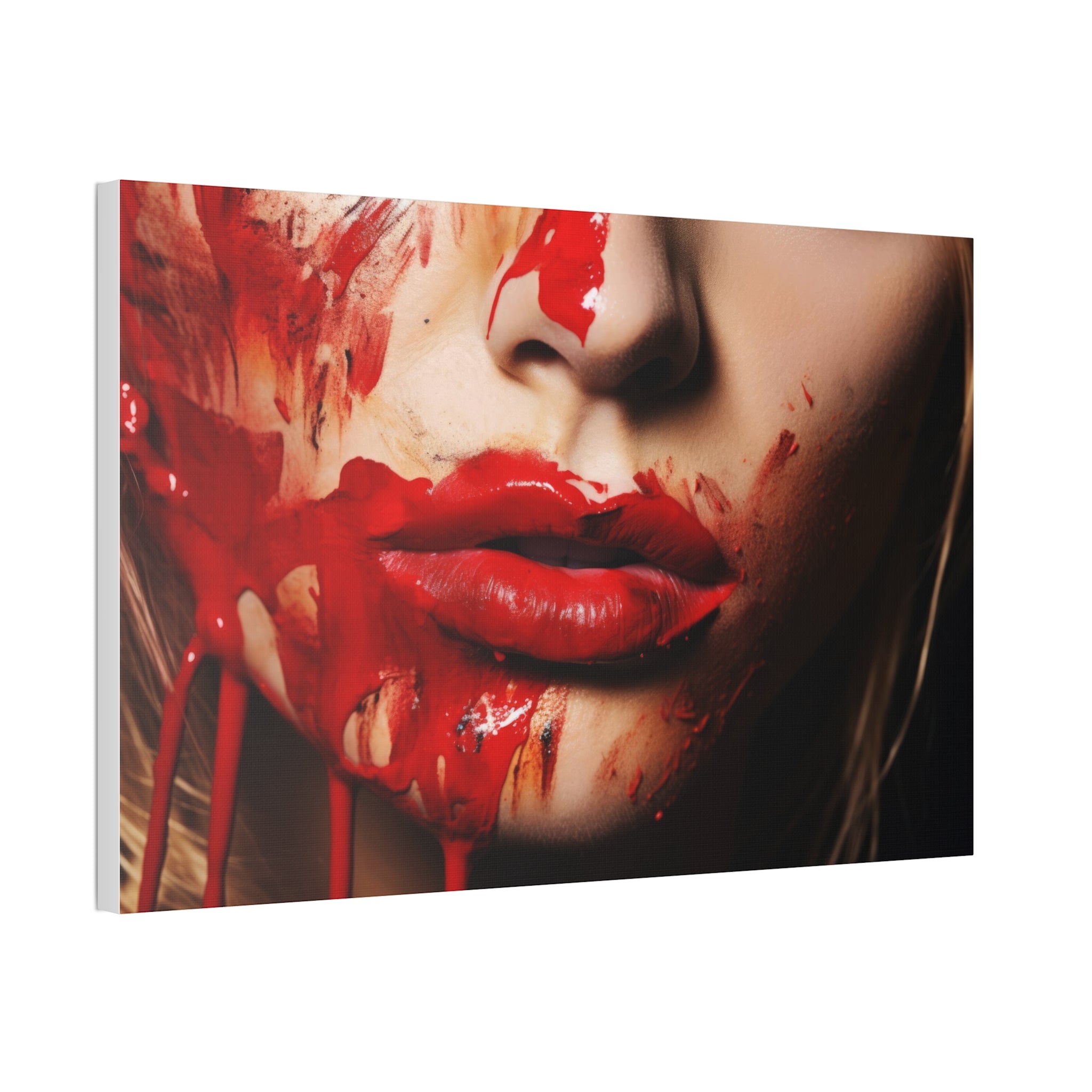 Red Lips | Canvas Stretched, 1.5''