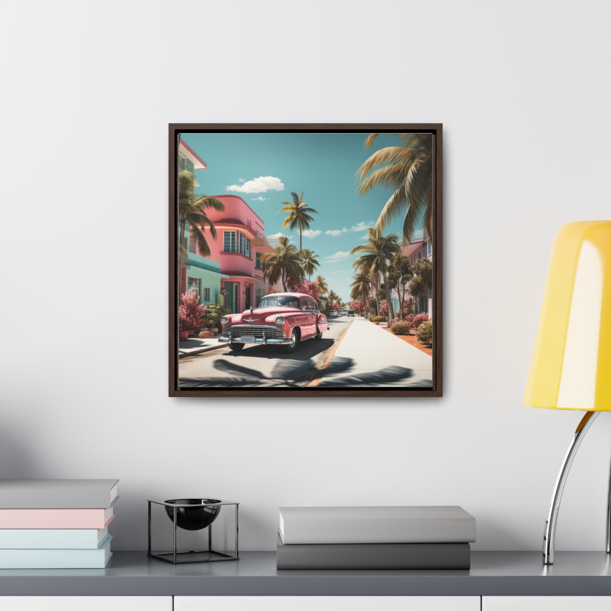 Miami Beach, Gallery Canvas Wraps, Square Frame