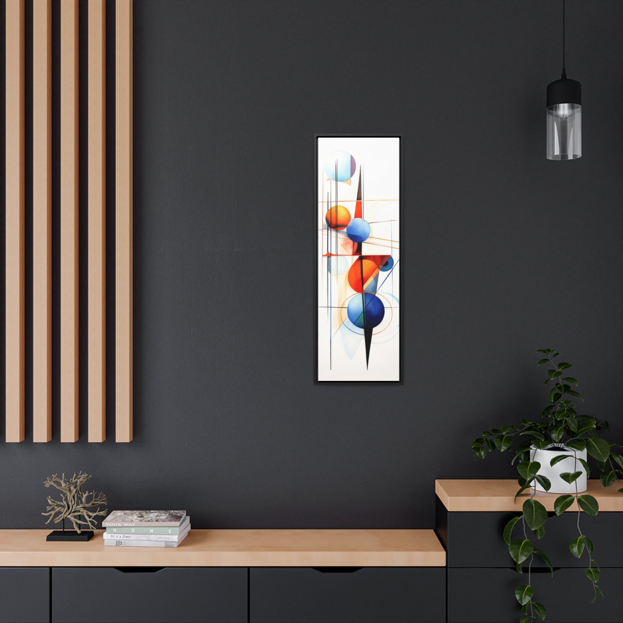 Geometric Abstract |Gallery Canvas Wraps, Vertical Frame