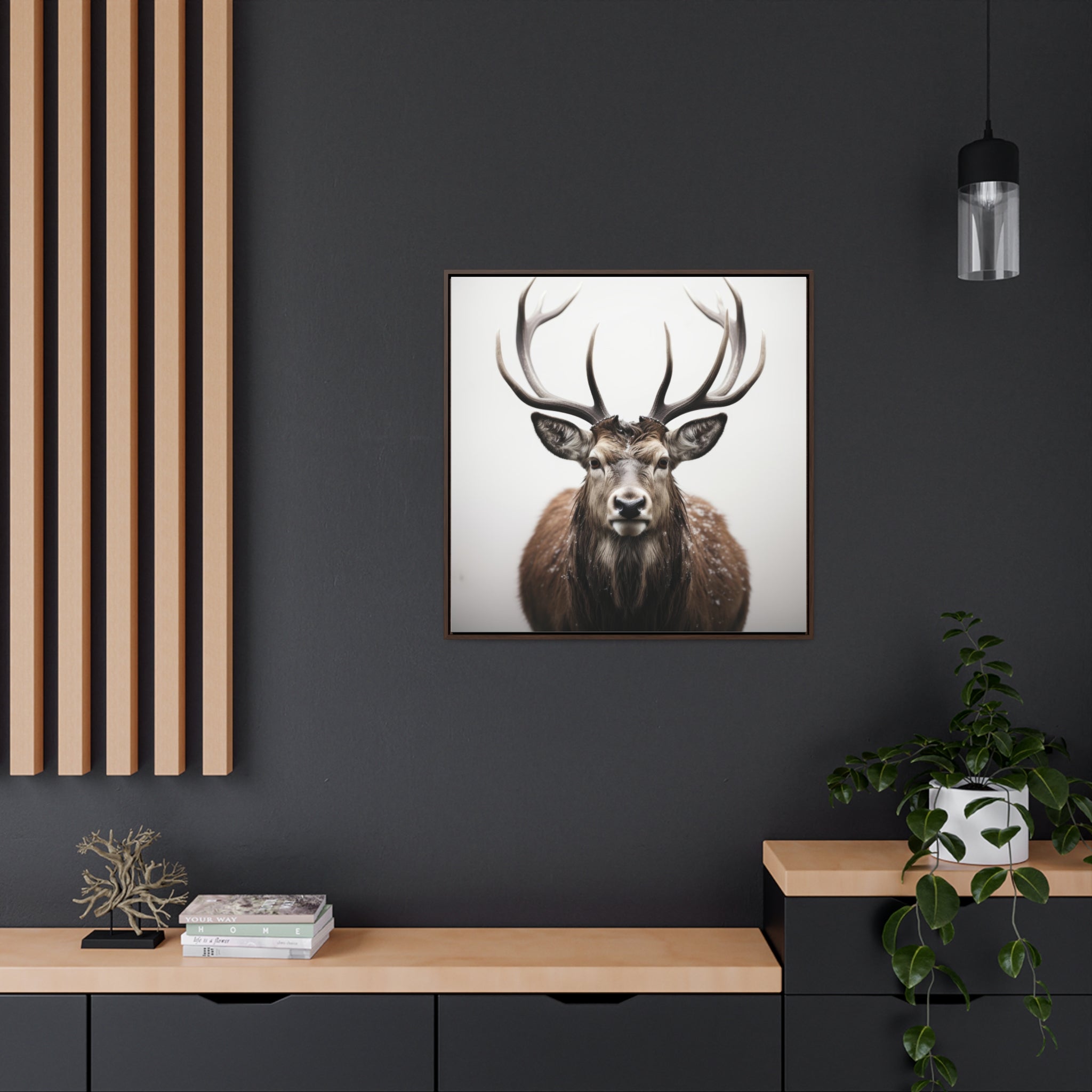 Deer | Gallery Canvas Wraps, Square Frame