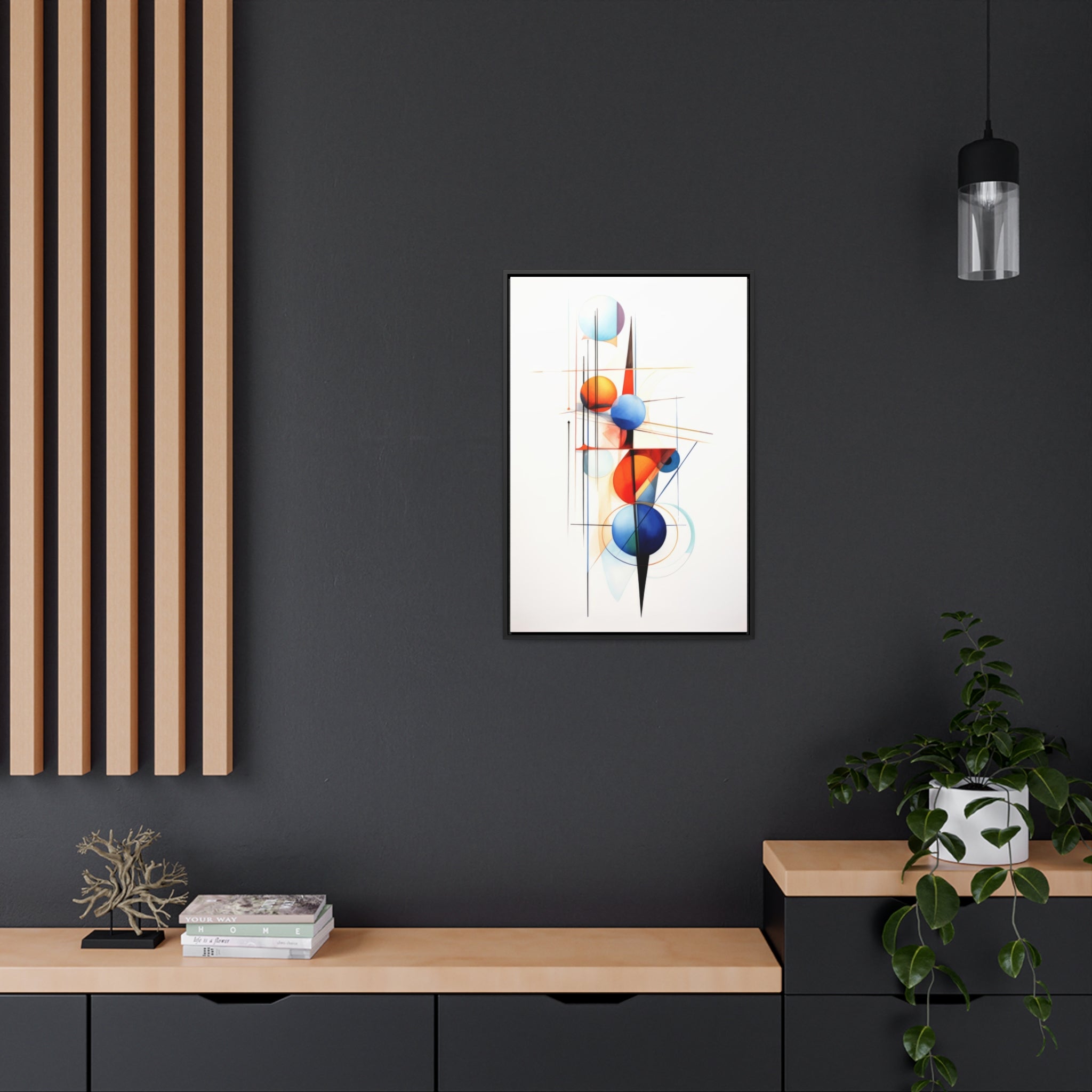 Geometric Abstract |Gallery Canvas Wraps, Vertical Frame